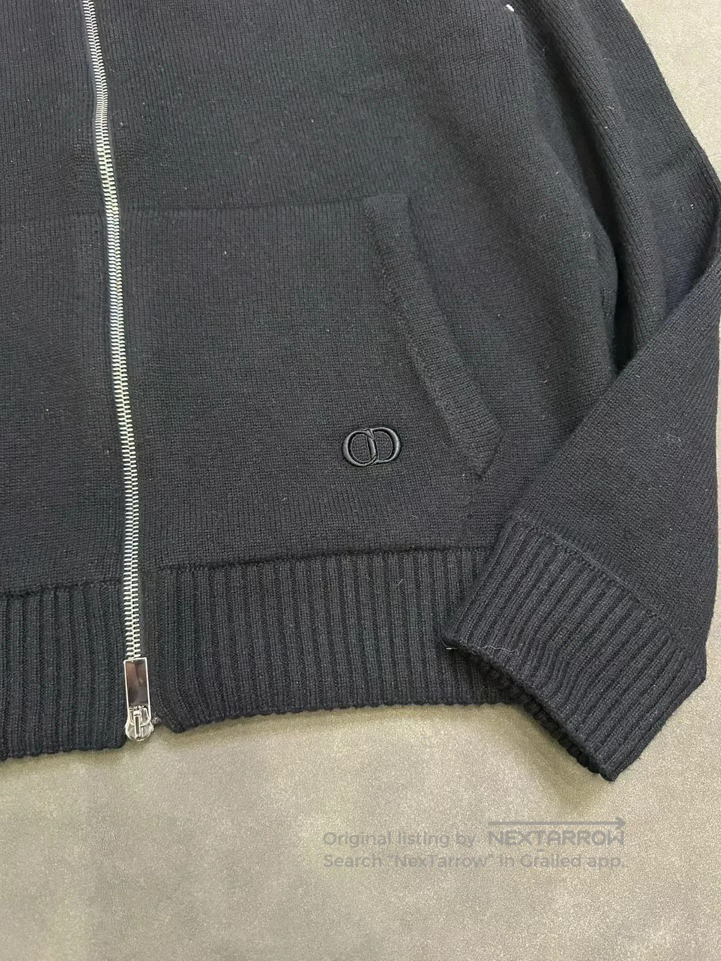 Dior Dior Letter Embroidery Cashmere Zip Hoodie. Size US L / EU 52-54 / 3 - 4 Thumbnail