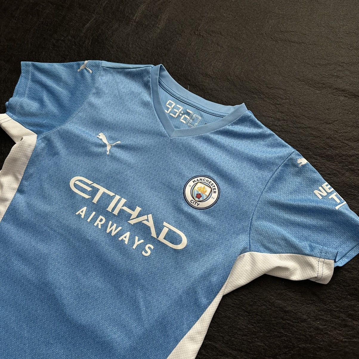 Puma Manchester City 21-22 third UCL Grealish football jersey Size US M / EU 48-50 / 2 - 3 Thumbnail