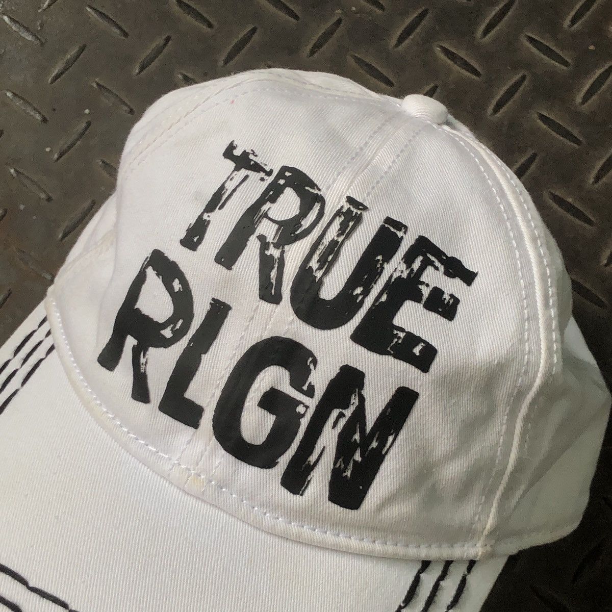 True Religion 🚫 SOLD 🚫 Vintage True Religion White Hat Size ONE SIZE - 3 Thumbnail