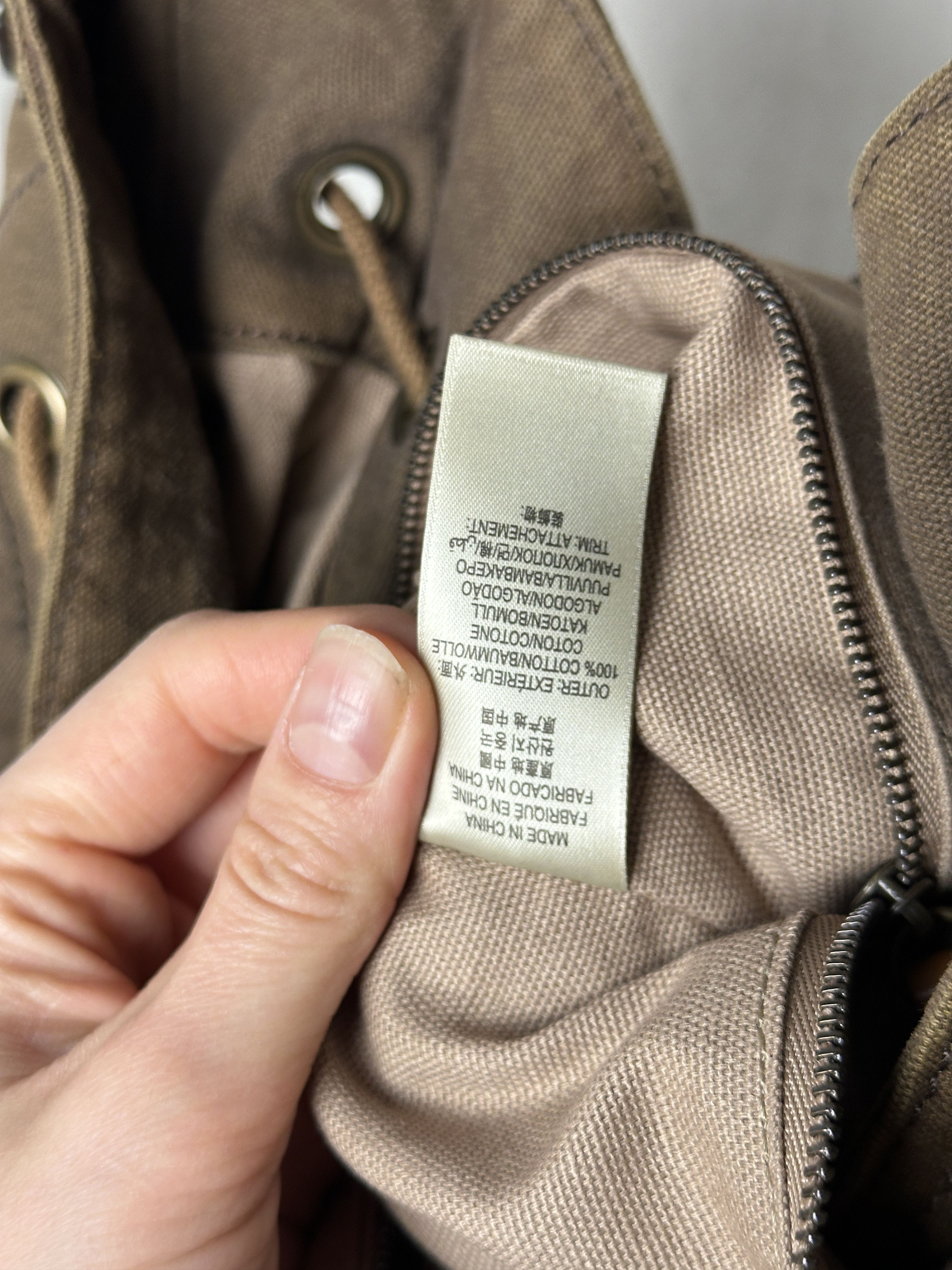 Burberry Burberry Brit Hobo Canvas Khaki Bag Size ONE SIZE - 11 Thumbnail