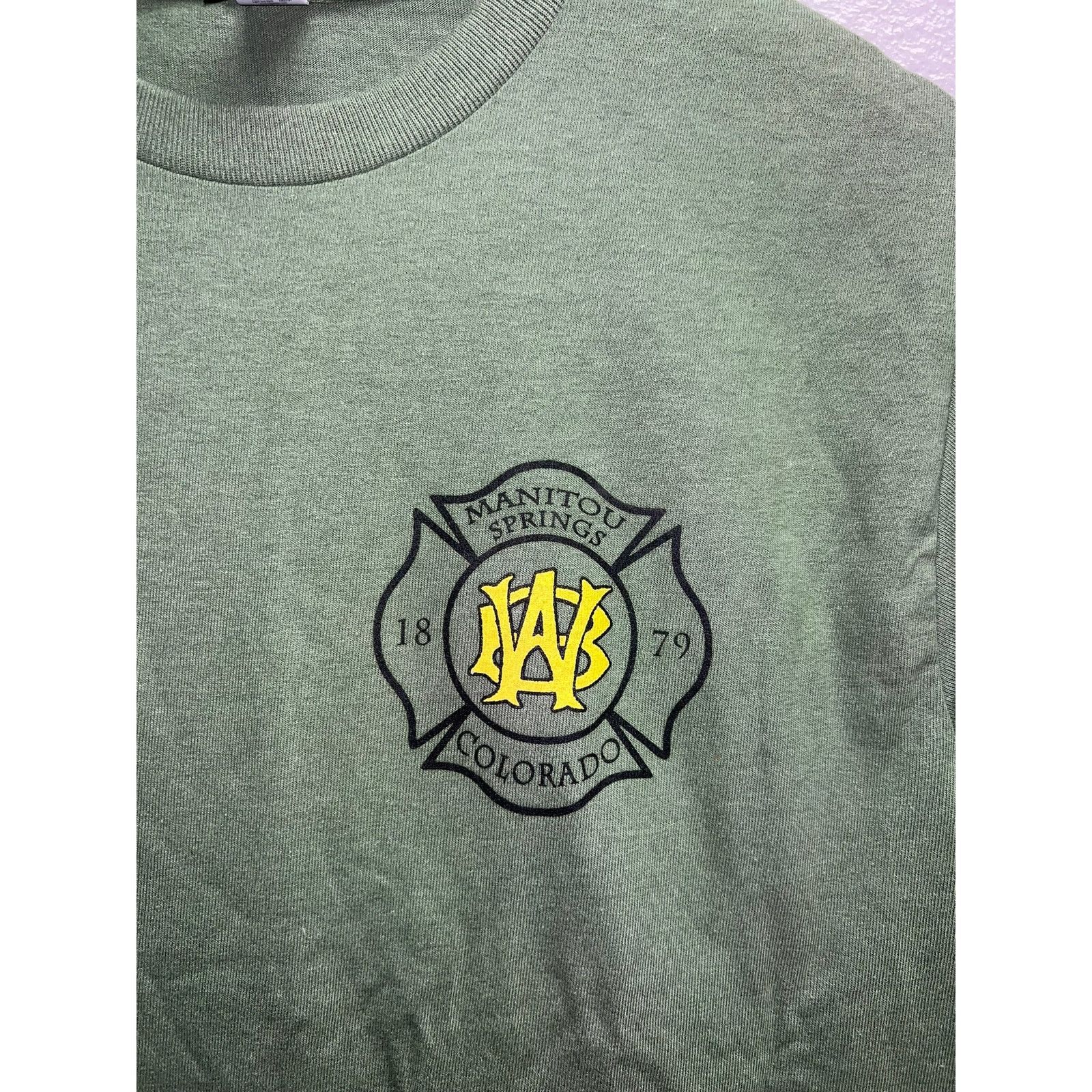 Gildan Manitou Springs Fire Department Shirt Colorado Tee Size US S / EU 44-46 / 1 - 3 Thumbnail