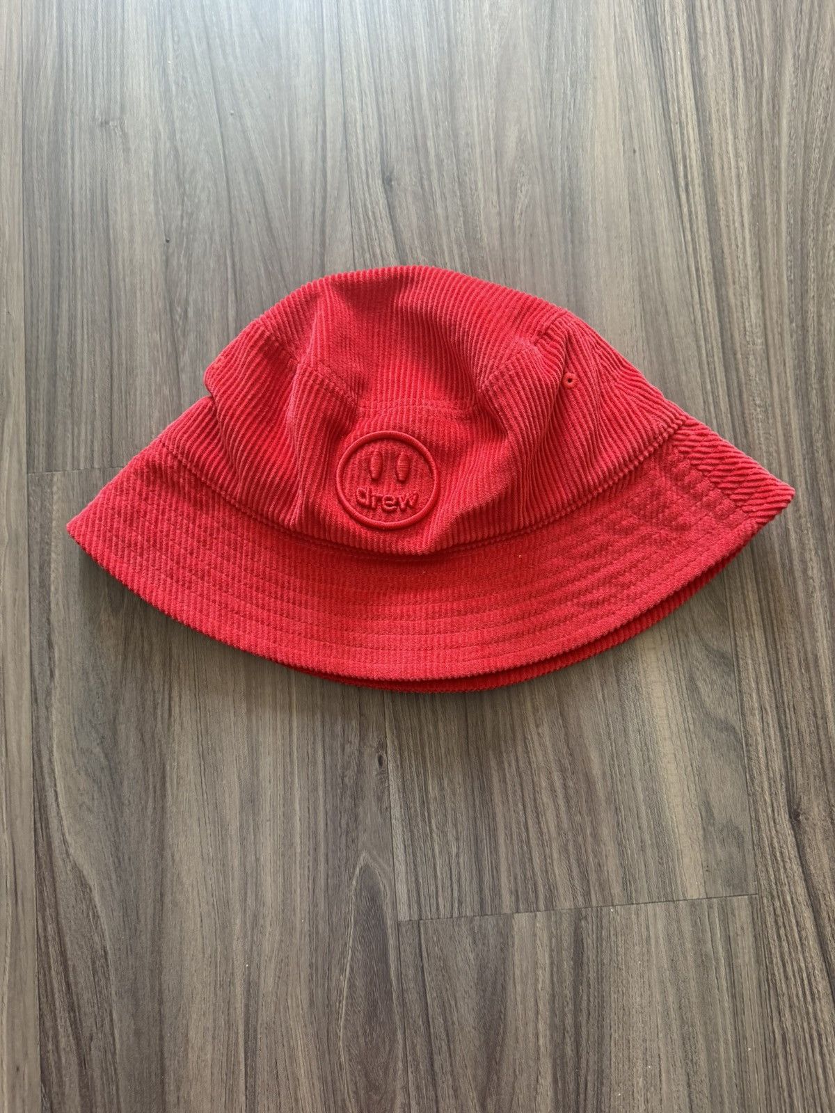Drew House Drew House Corduroy Bucket Hat Red One Size Smiley Logo Size ONE SIZE - 1 Thumbnail