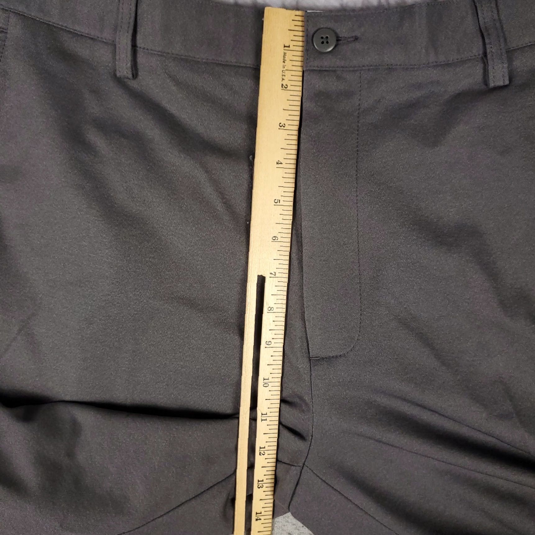 Footjoy FootJoy Pants Mens 38x34 Gray Stretch Flat Front Chino Trousers Regular Size 38 Gray FootJoy Size US 38 / EU 54 - 4 Thumbnail