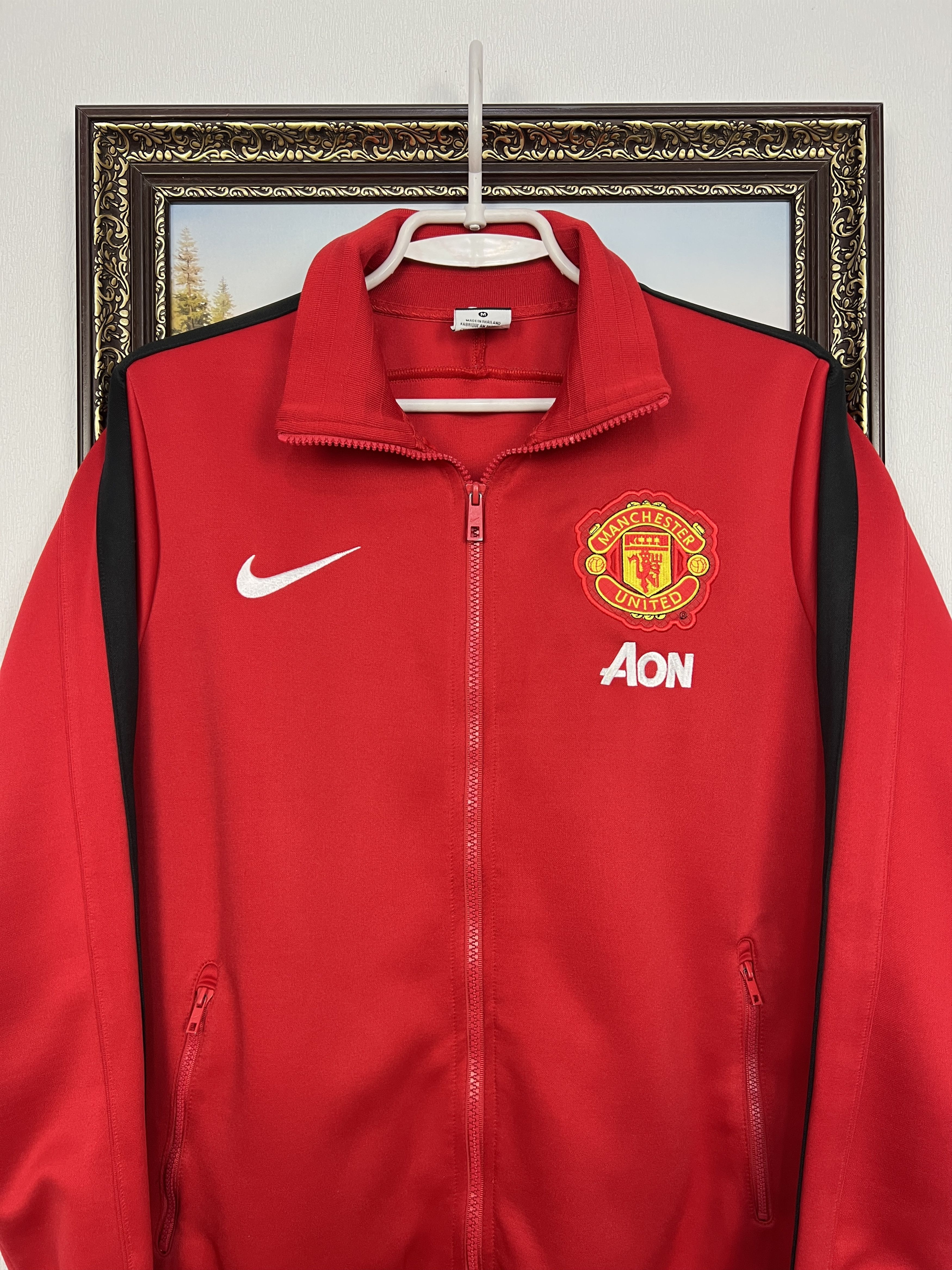 Nike Nike AON Manchester United Football Jacket Soccer Track Top Size US M / EU 48-50 / 2 - 2 Thumbnail
