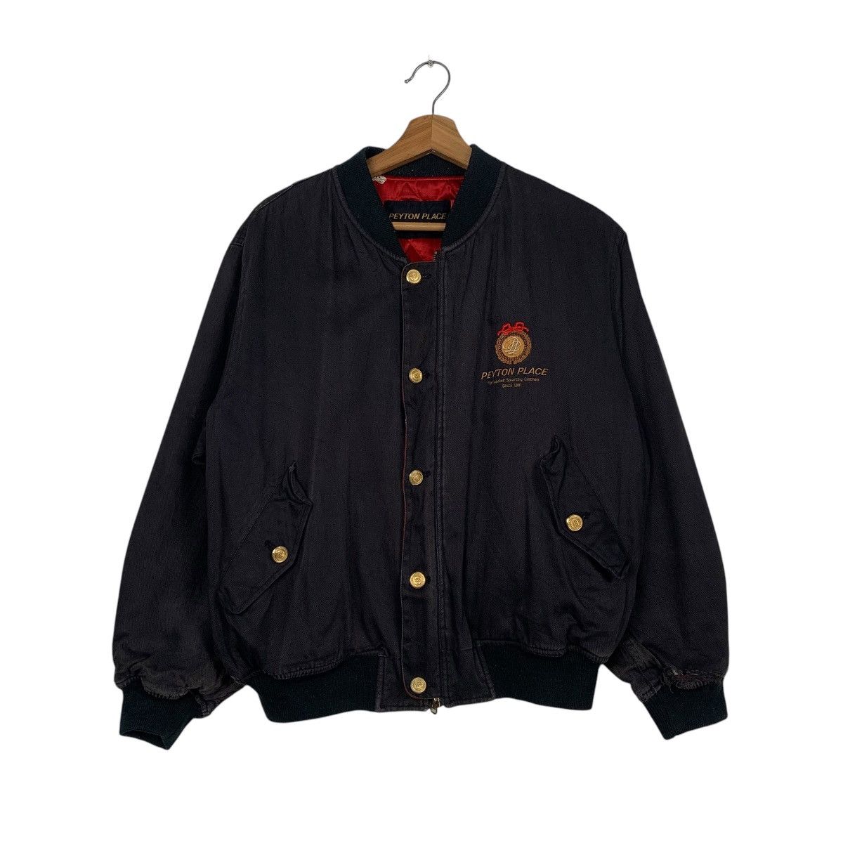 Japanese Brand Peyton Place Bomber Jacket Size M / US 6-8 / IT 42-44 - 1 Thumbnail