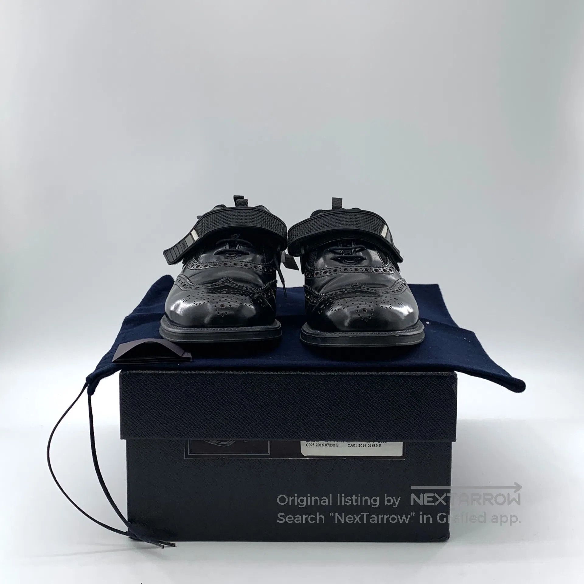 Prada Prada Black Baroque carved laced magic patch flat leather Size US 6.5 / EU 39-40 - 9 Thumbnail