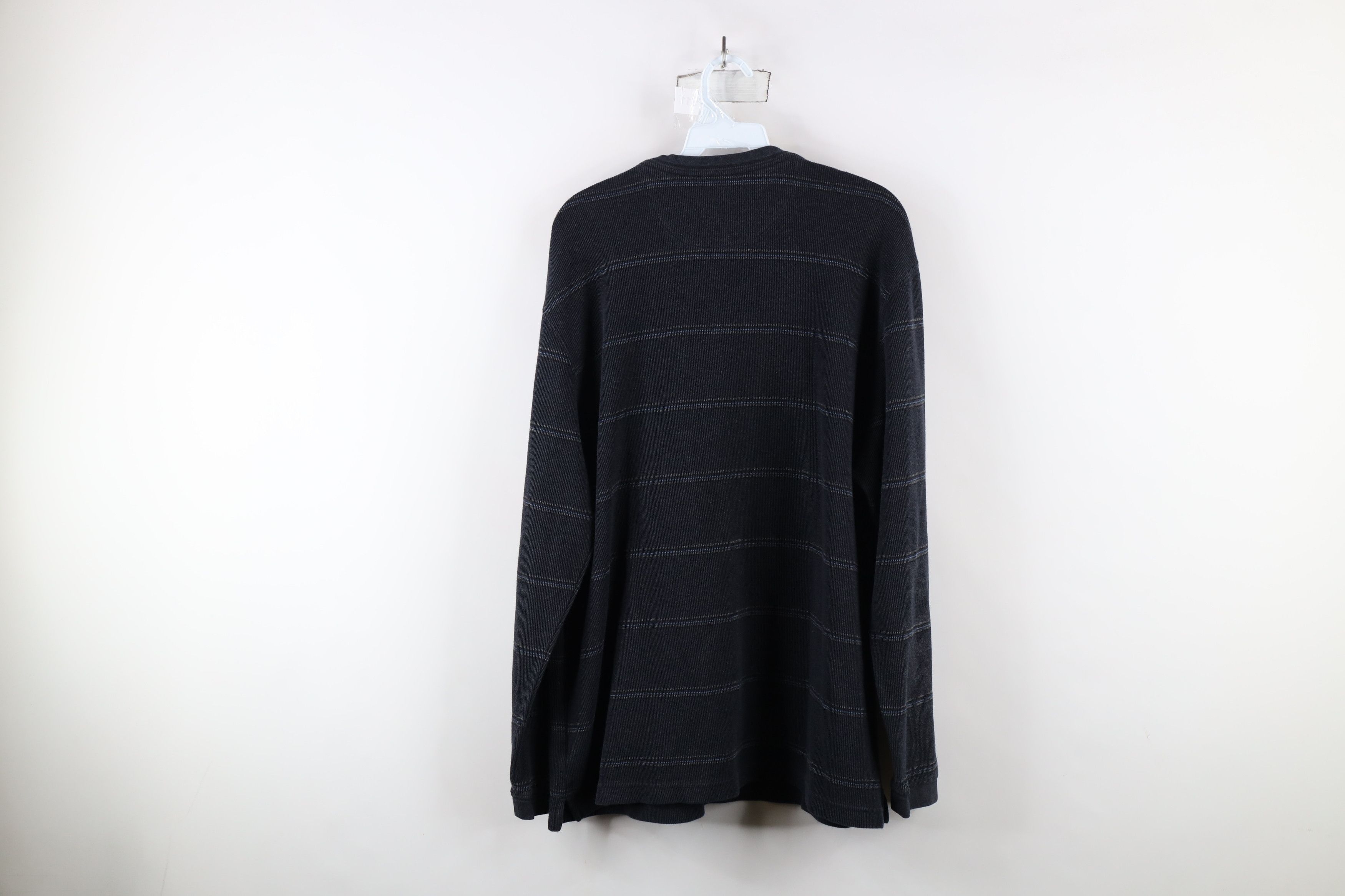 Vintage Vintage Streetwear Ribbed Knit Long Sleeve Henley T-Shirt Size US XL / EU 56 / 4 - 8 Thumbnail