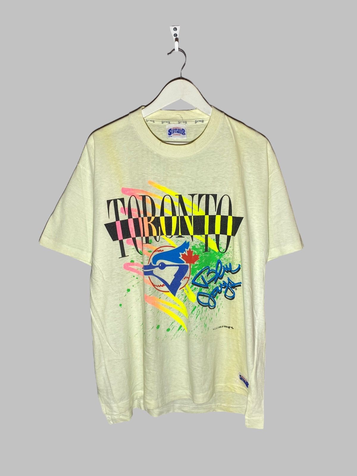MLB Vintage 90s Toronto Blue Jays 1990 Single Stitch T-shirt Size US M / EU 48-50 / 2 - 1 Thumbnail
