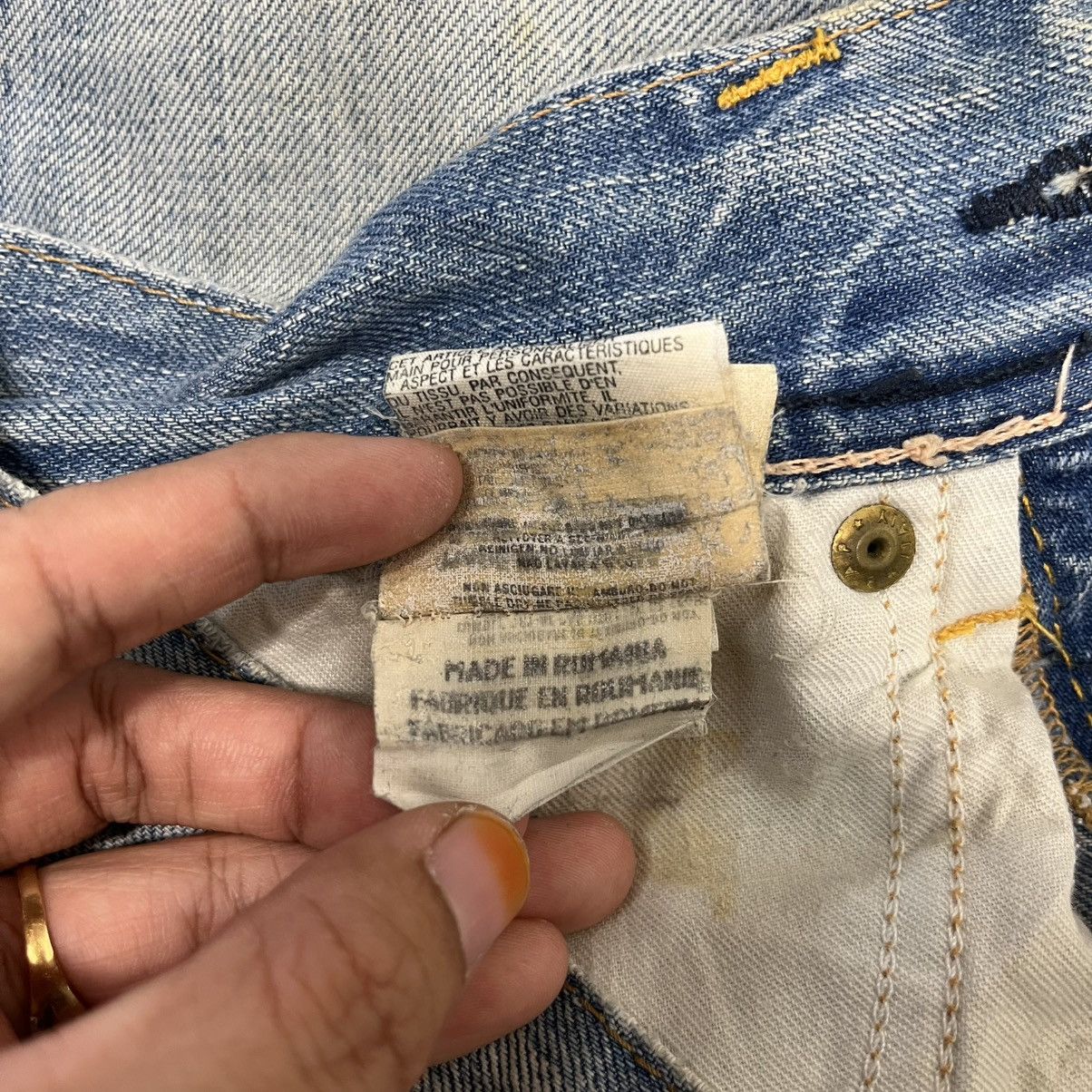 Replay Vintage Replay Distressed Denim Jeans Size US 31 - 11 Thumbnail