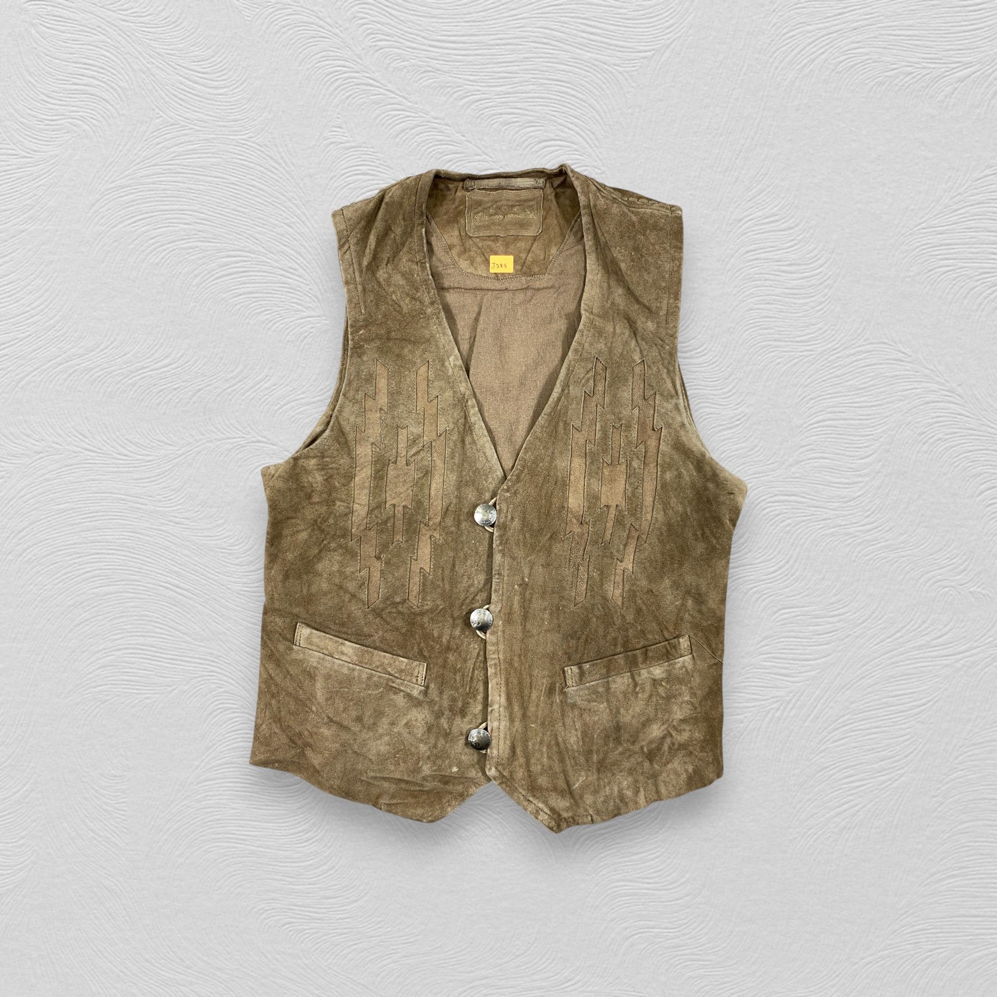 Japanese Brand Japanese Brand Goa Leather Vintage Vest -J283 Size US S / EU 44-46 / 1 - 1 Thumbnail