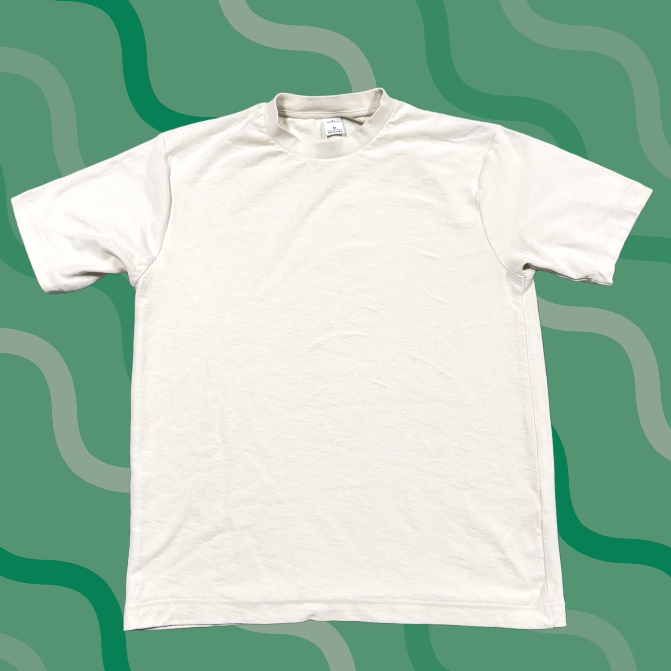 Springfield Springfield Shirt Mens M White Short Sleeve Crew Neck Solid Cotton Basic Tee Size US M / EU 48-50 / 2 - 1 Thumbnail