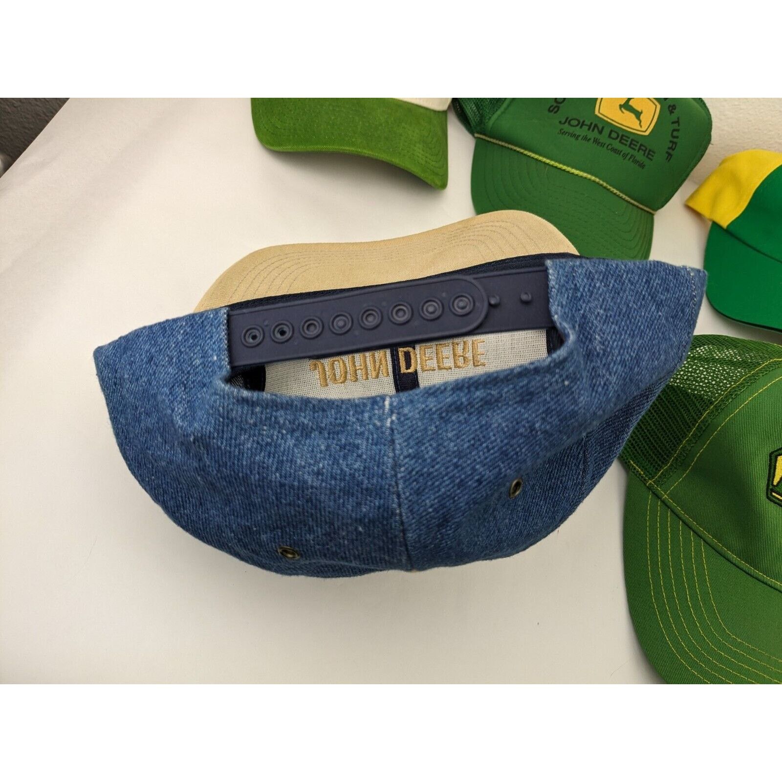 John Deere 5 John Deere Hats Yellow Green Deer Logo Farm Baseball Caps Size ONE SIZE - 3 Thumbnail