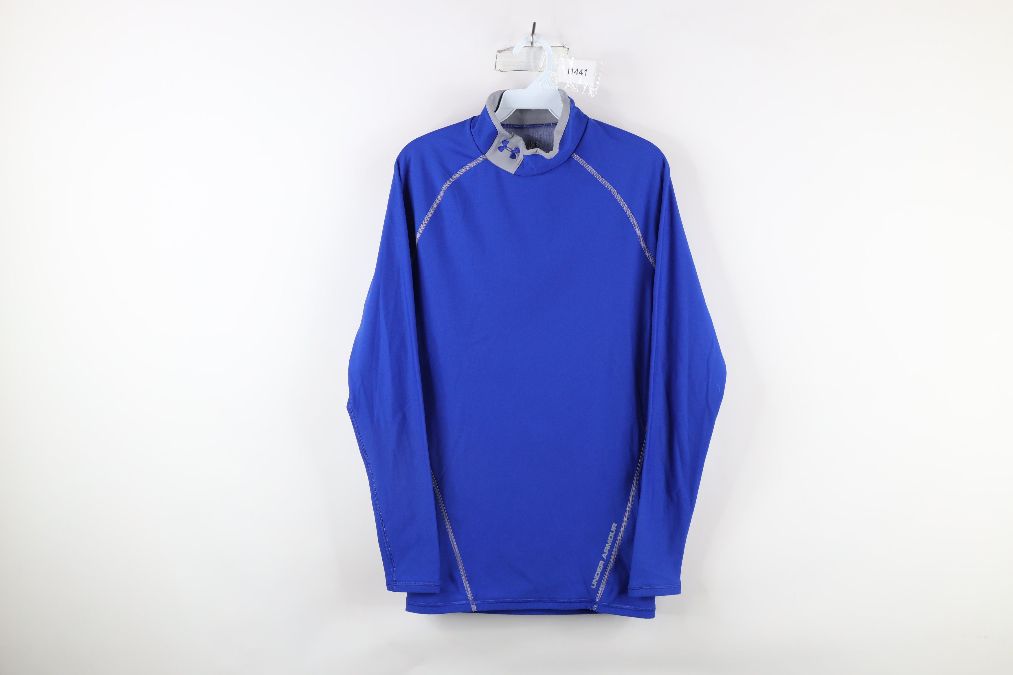 Under Armour × Vintage Under Armour ColdGear Compression Mock Neck Training T-Shirt Size US XL / EU 56 / 4 - 1 Thumbnail