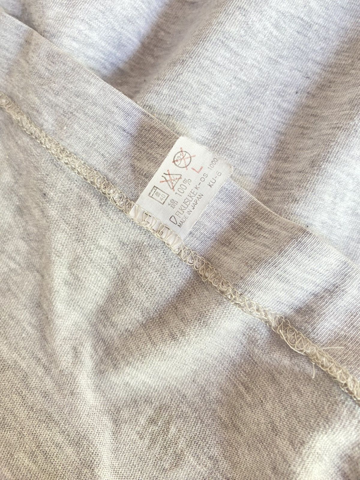 Issey Miyake IM MIYAKE Light Gray Crew Neck Short-Sleeve T-Shirt Size US L / EU 52-54 / 3 - 4 Thumbnail