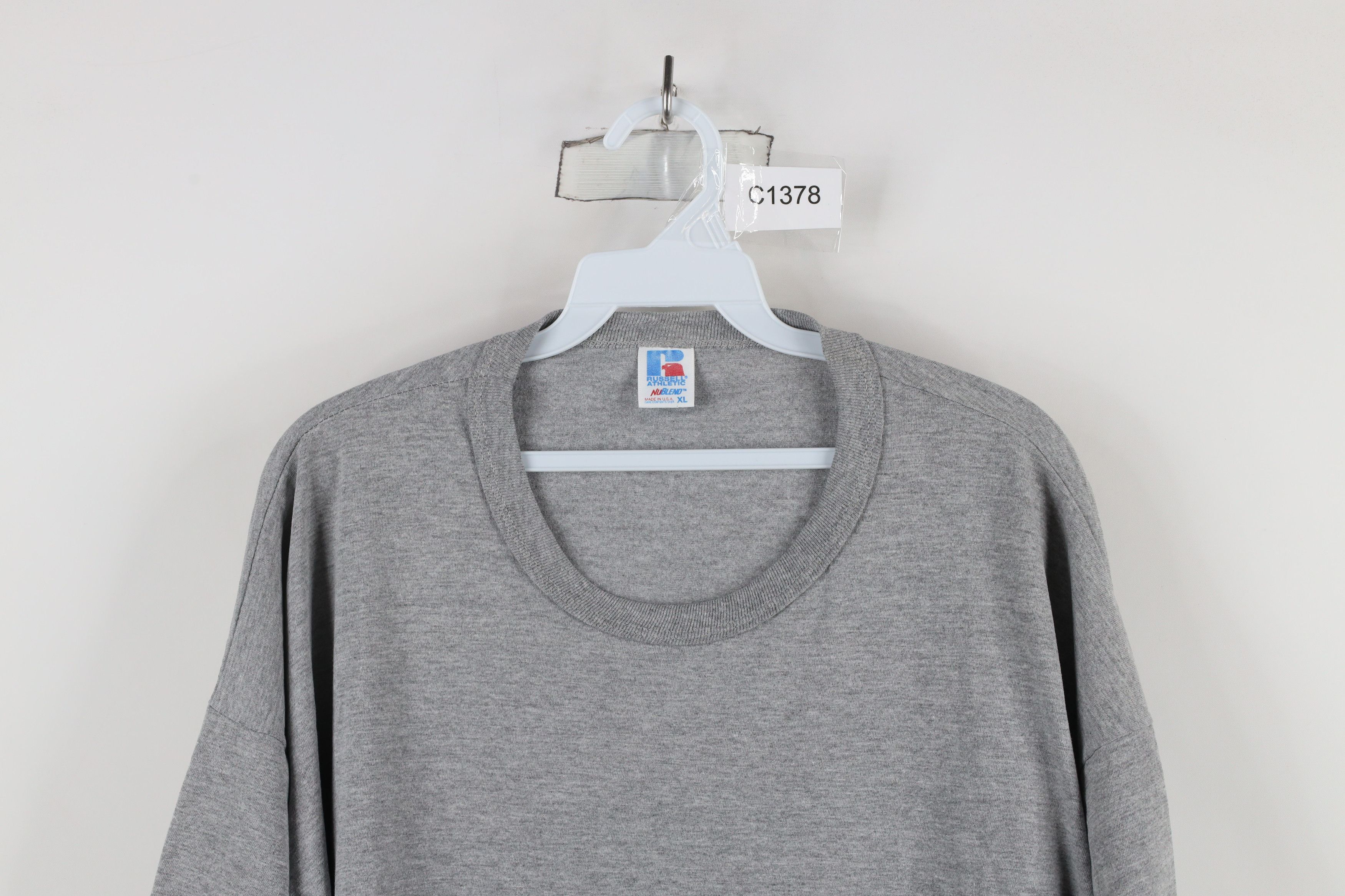 Russell Athletic × Vintage Vintage 90s Russell Athletic Blank Short Sleeve T-Shirt USA Size US XL / EU 56 / 4 - 2 Thumbnail