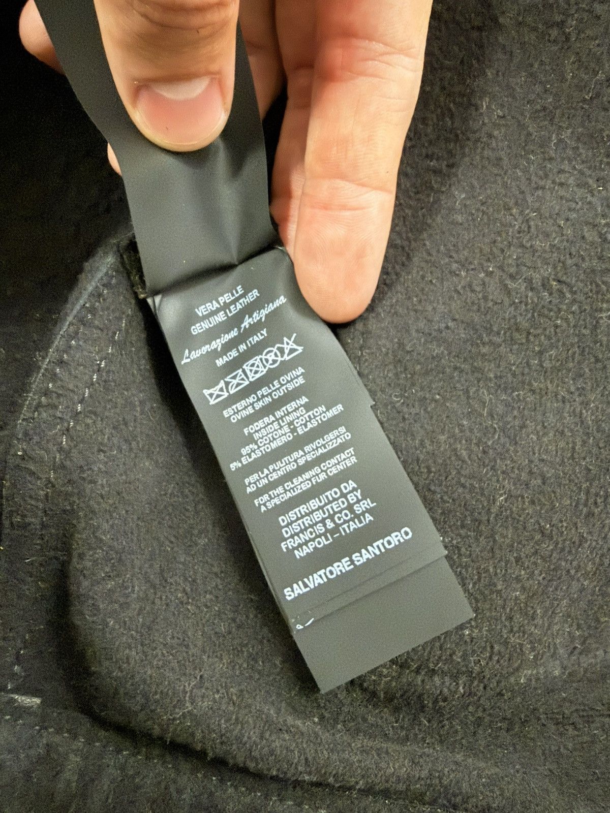 Salvatore Santoro Black lather jacket Size US L / EU 52-54 / 3 - 6 Thumbnail