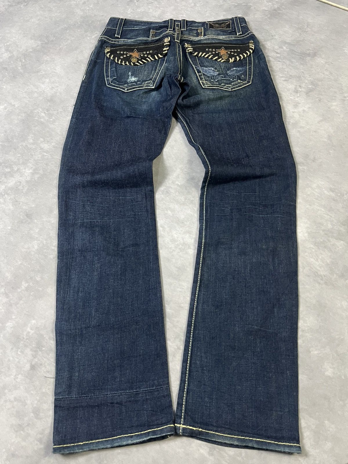 Hysteric Glamour × Undercover 2000s Robin Jean Leather Snake Studded Bootcut y2k Lgb Ifsix Size US 30 / EU 46 - 1 Thumbnail