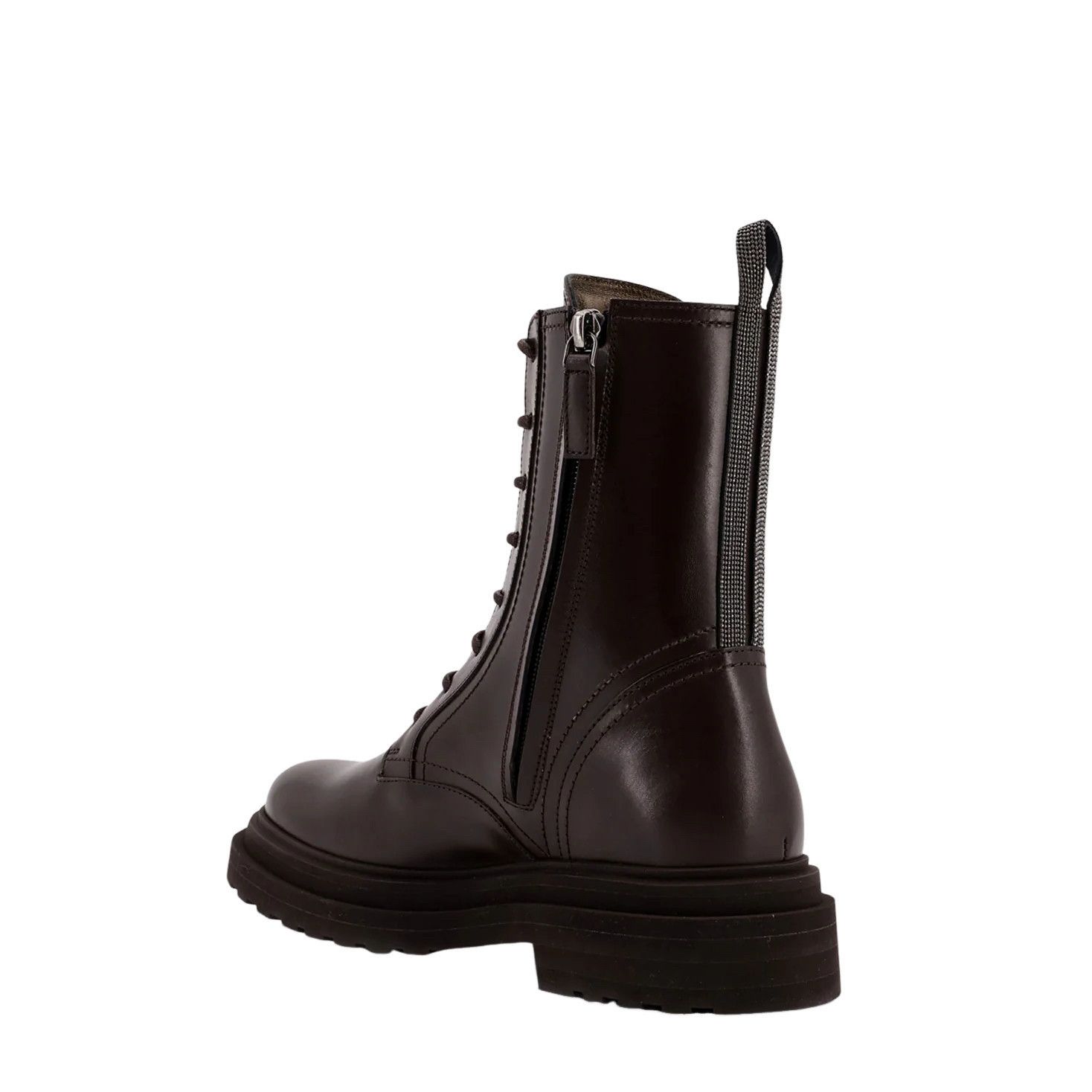 Brunello Cucinelli BRUNELLO CUCINELLI Brown Leather Boots New & Authentic (Wome Size US 7 / IT 37 - 3 Thumbnail