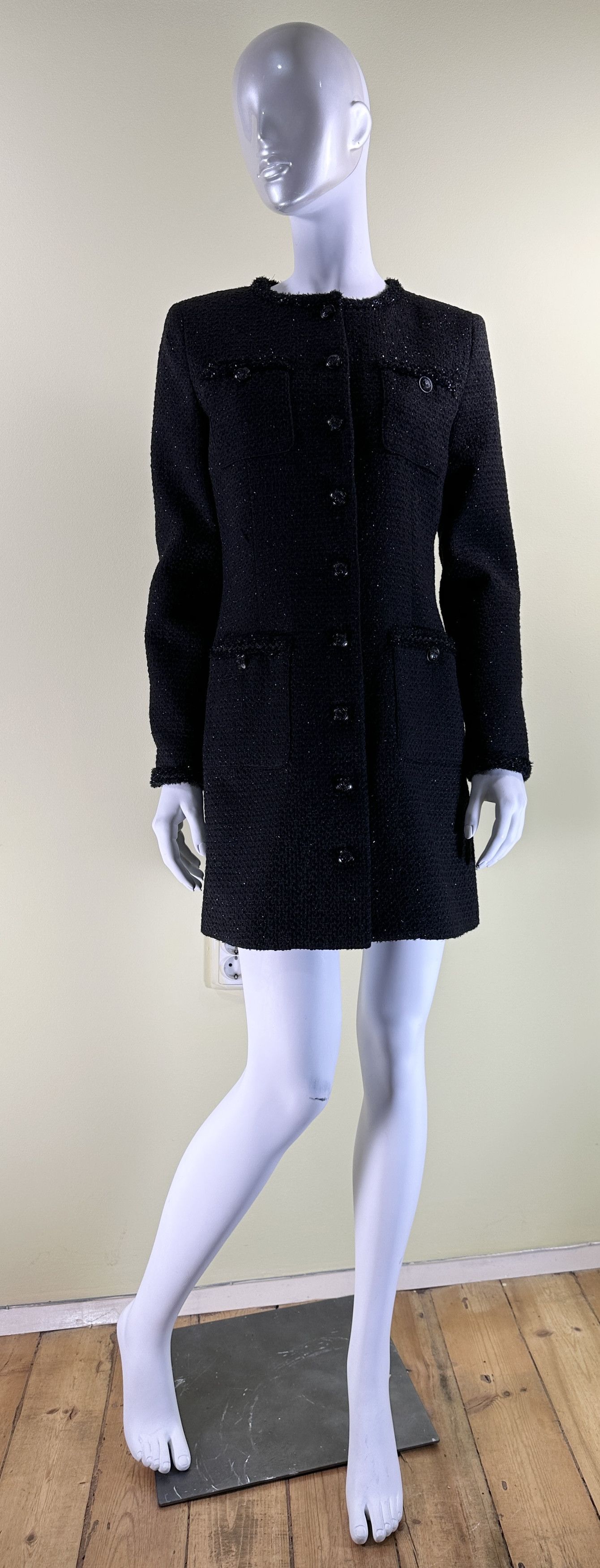 The Kooples Tweed black dress Size S / US 4 / IT 40 - 2 Thumbnail