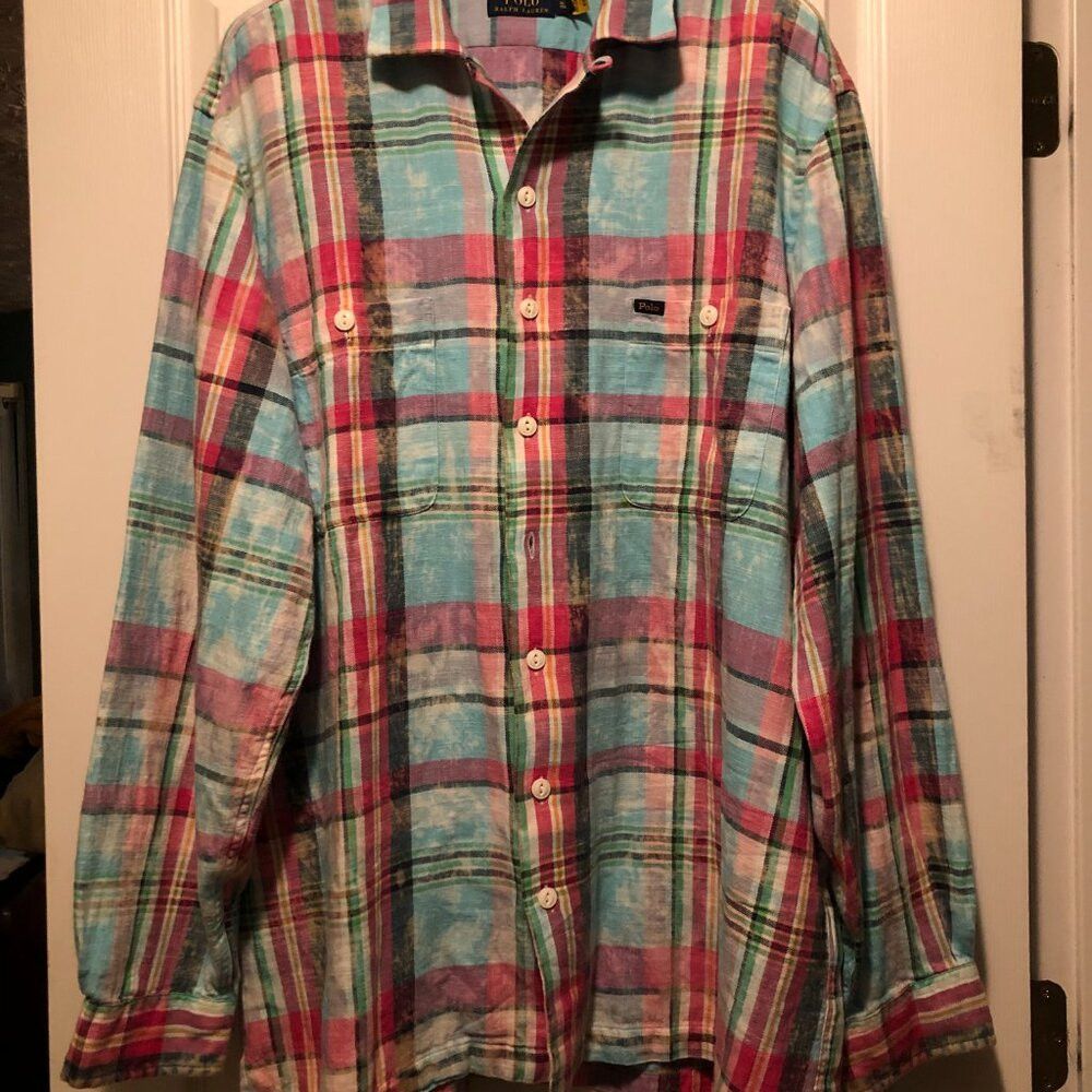 Polo Ralph Lauren POLO RALPH LAUREN BIG&TALL MEN'S NEW FADED SHIRT SIZE:XLT Size US XL / EU 56 / 4 - 2 Thumbnail