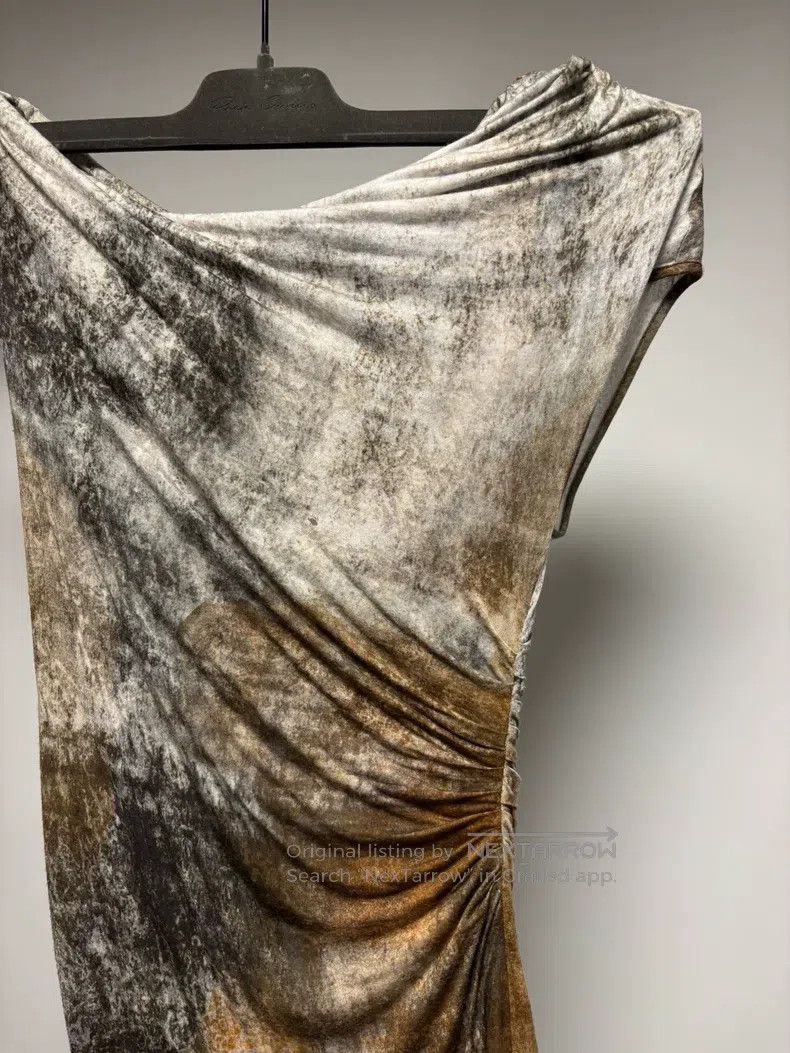 Helmut Lang Helmut Lang size P 11 Style, Earth Tones Rock Pattern Dress Size XXS / US 00 / IT 34 - 6 Thumbnail