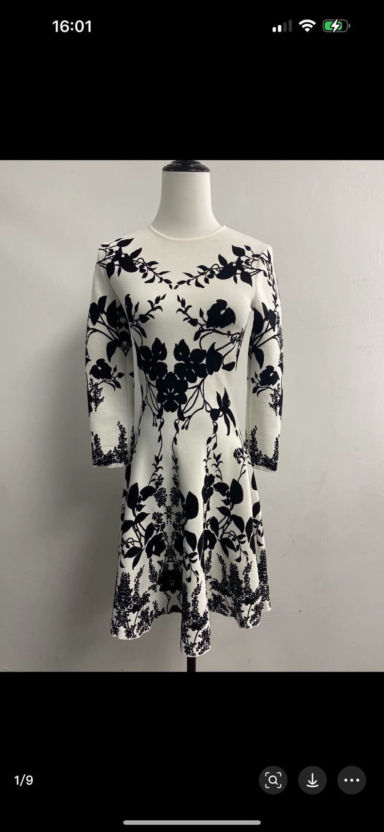Alexander McQueen Alexander McQueen Floral Print Dress - dmc Size US 30 / EU 46 - 1 Thumbnail