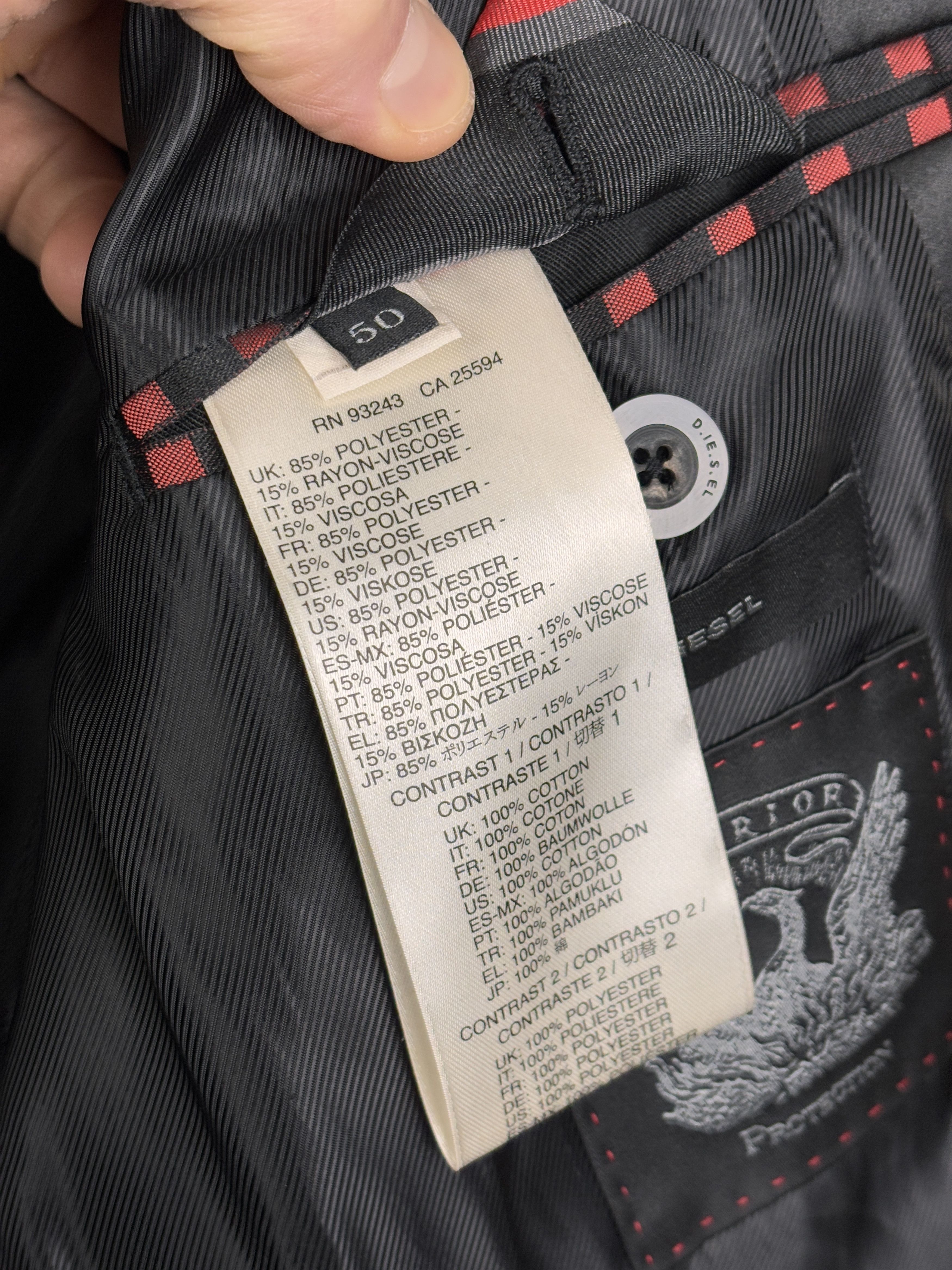 Diesel Diesel Superior Protection Blazer Jacket Size US M / EU 48-50 / 2 - 10 Thumbnail