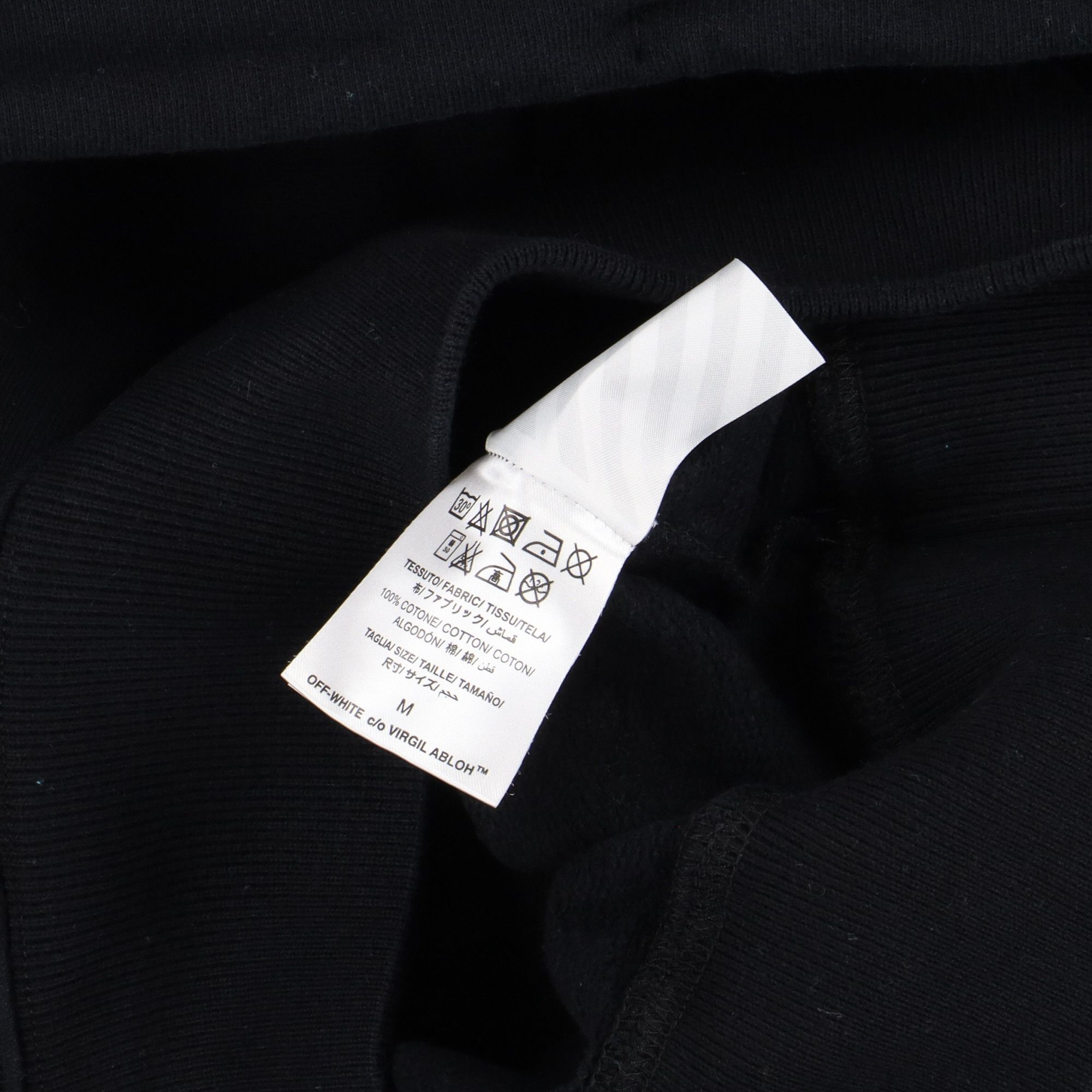 Off-White Black Wavy Line Logo Oversized Hoodie Size US M / EU 48-50 / 2 - 7 Thumbnail