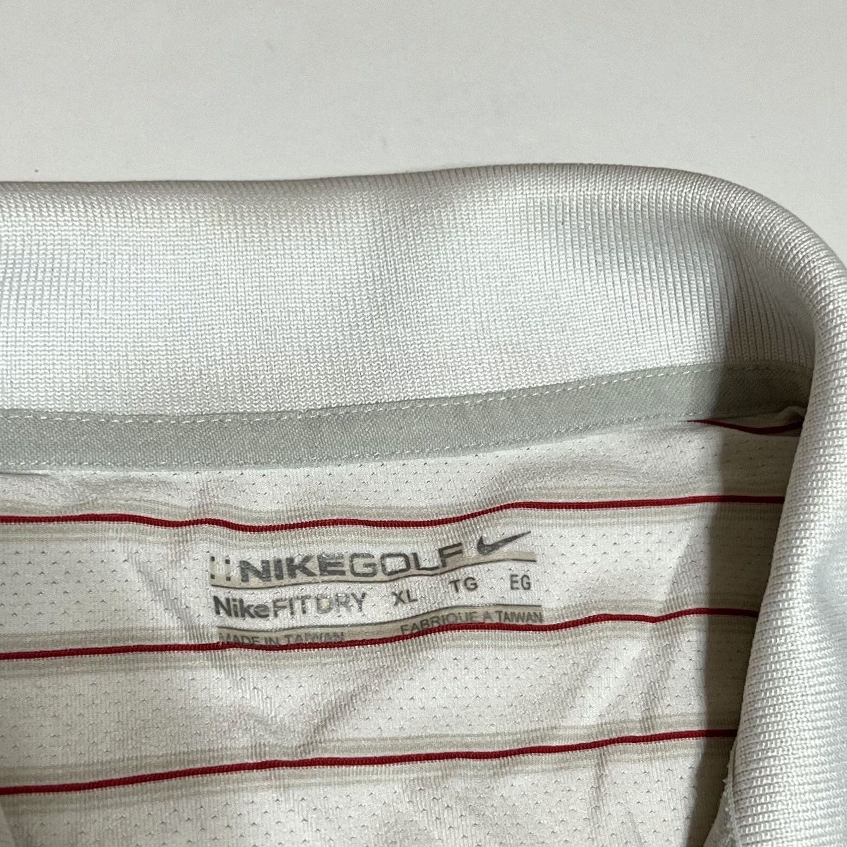 Nike Nike Golf Polo Shirt Men XL Striped Red White Dri-Fit Logo Casual Polo Shirt Golf Shirt, Mens XL, Multicolor Size US XL / EU 56 / 4 - 7 Thumbnail