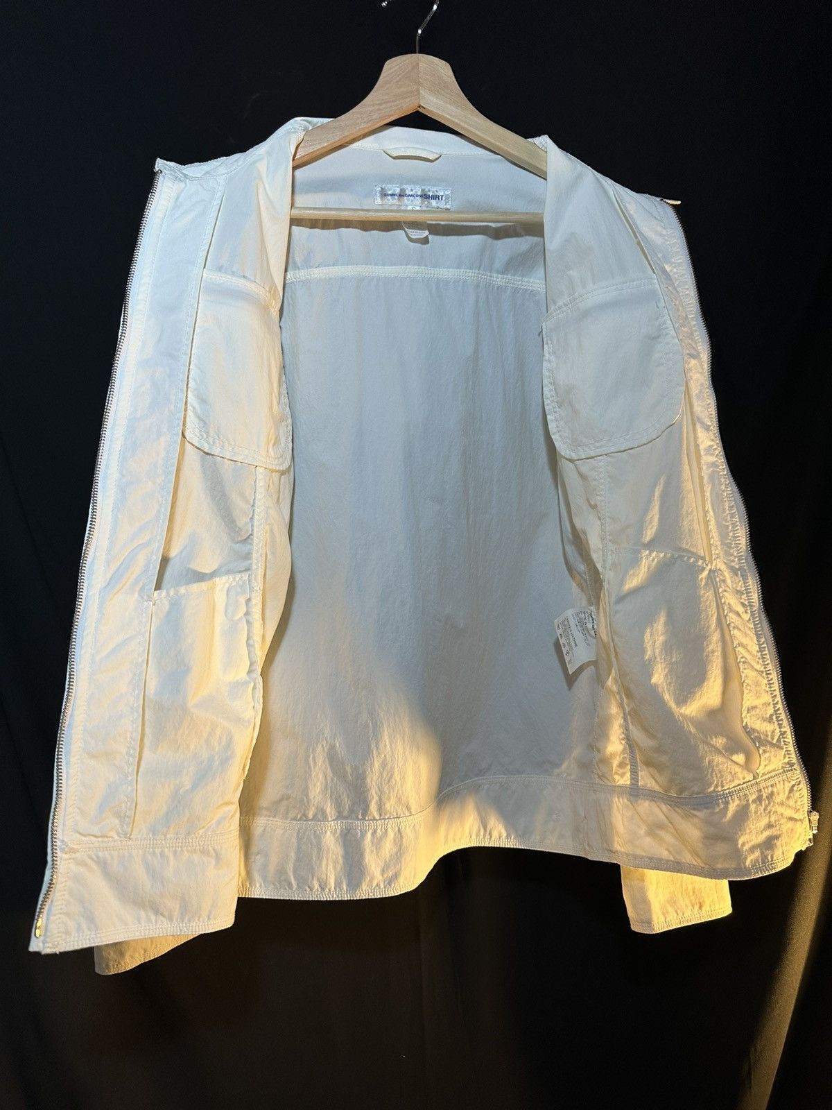 Comme des Garcons SHIRT Commended Garcons SHIRT Lightweight Coat/Jacket White Size S / US 4 / IT 40 - 5 Thumbnail