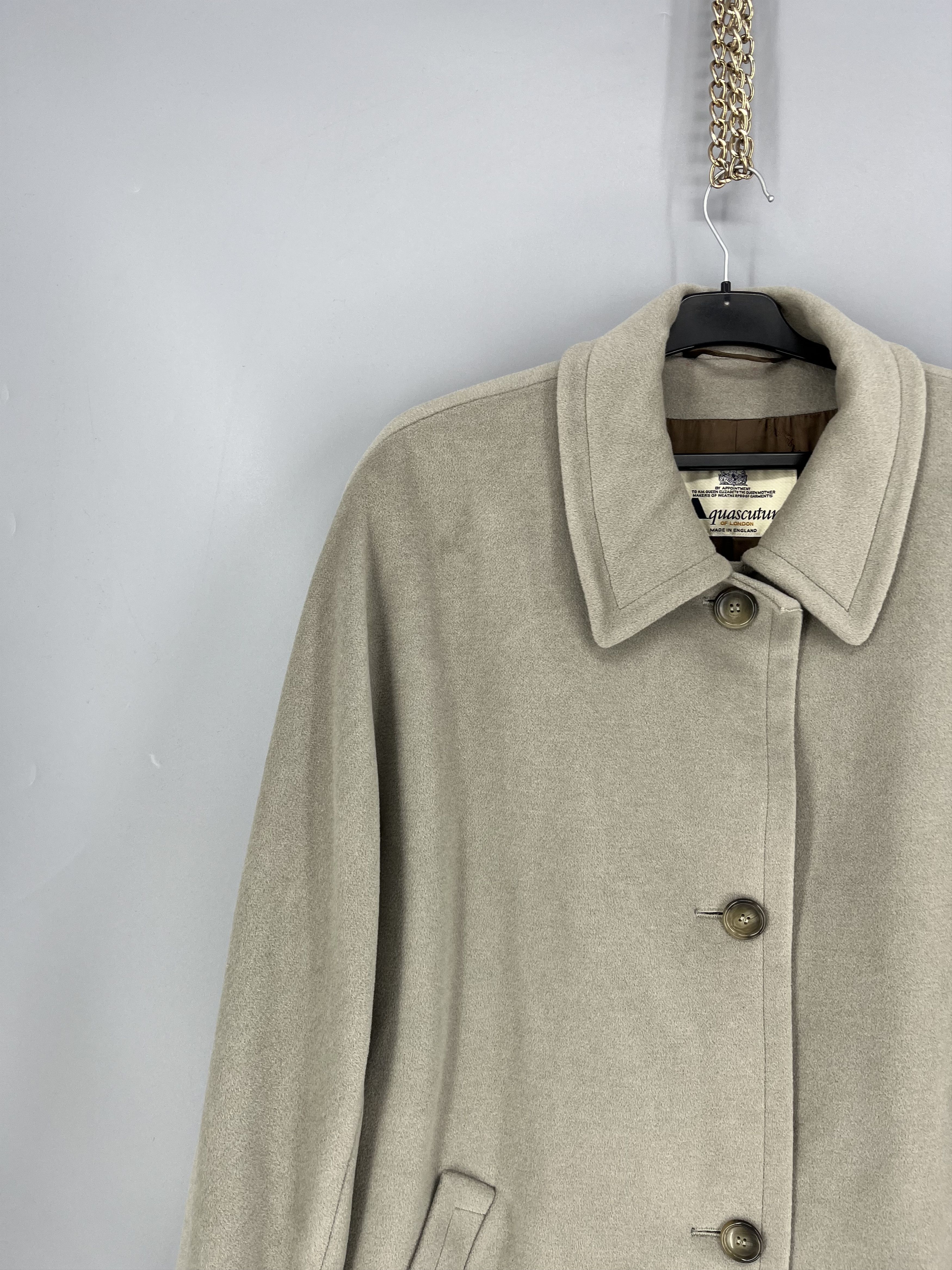 Aquascutum Vintage Aquascutum Wool Coat Jacket 70% Wool Size M / US 6-8 / IT 42-44 - 4 Thumbnail