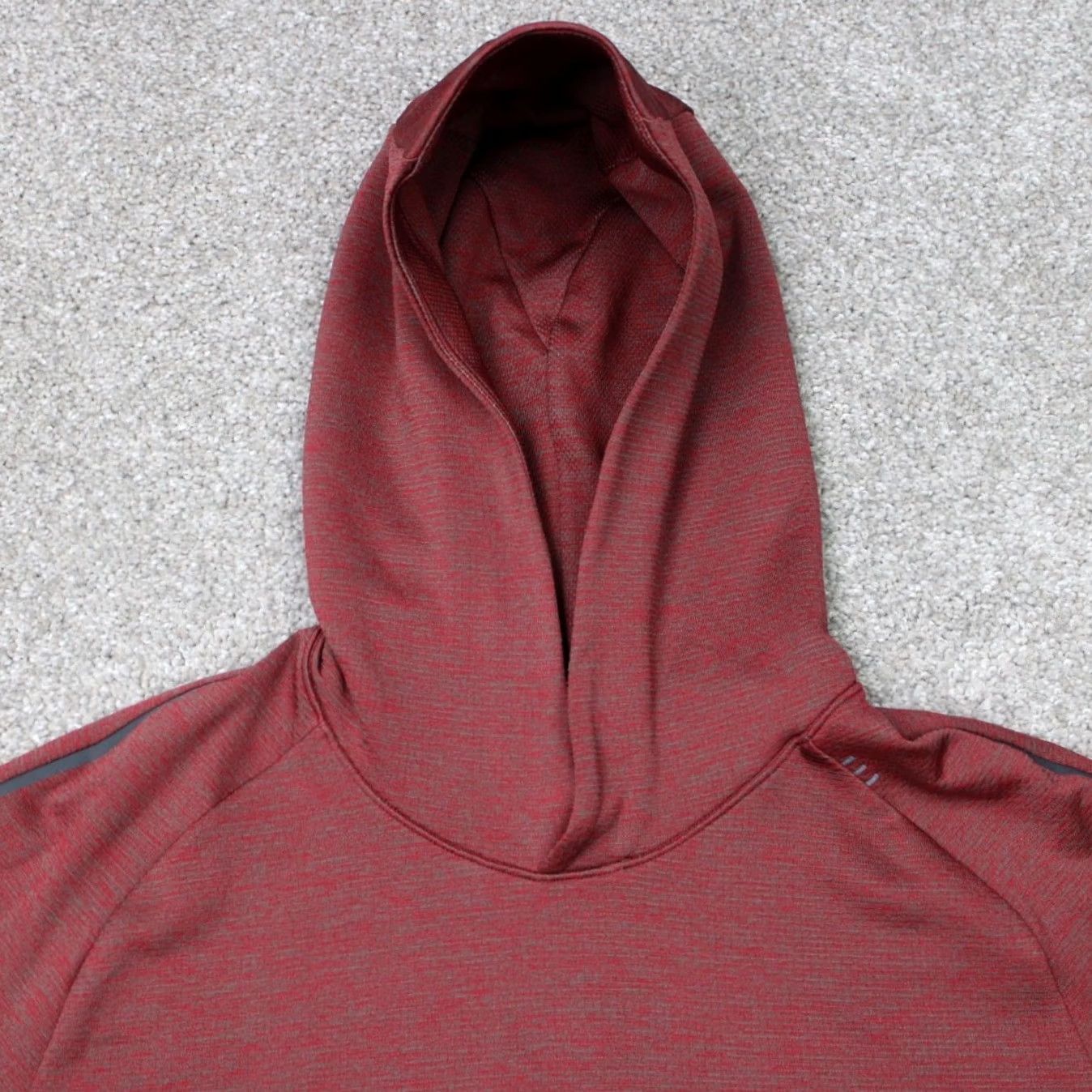 Lululemon Lululemon Hoodie Mens Medium red Textured Tech Hooded Sweatshirt Vented Pullover Size US M / EU 48-50 / 2 - 3 Thumbnail