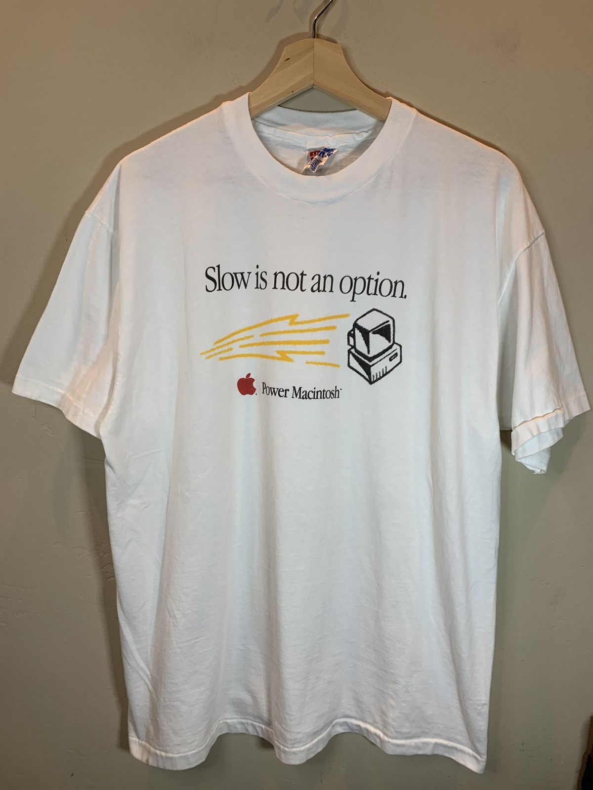 Apple × Vintage *RARE* Vintage Apple Power Macintosh Single Stitch T-Shirt L Size US L / EU 52-54 / 3 - 1 Thumbnail
