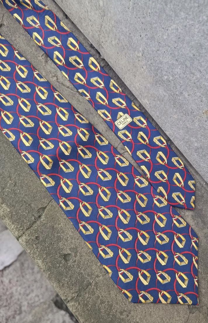 Celine Celine vintage striped silk tie Size ONE SIZE - 3 Thumbnail