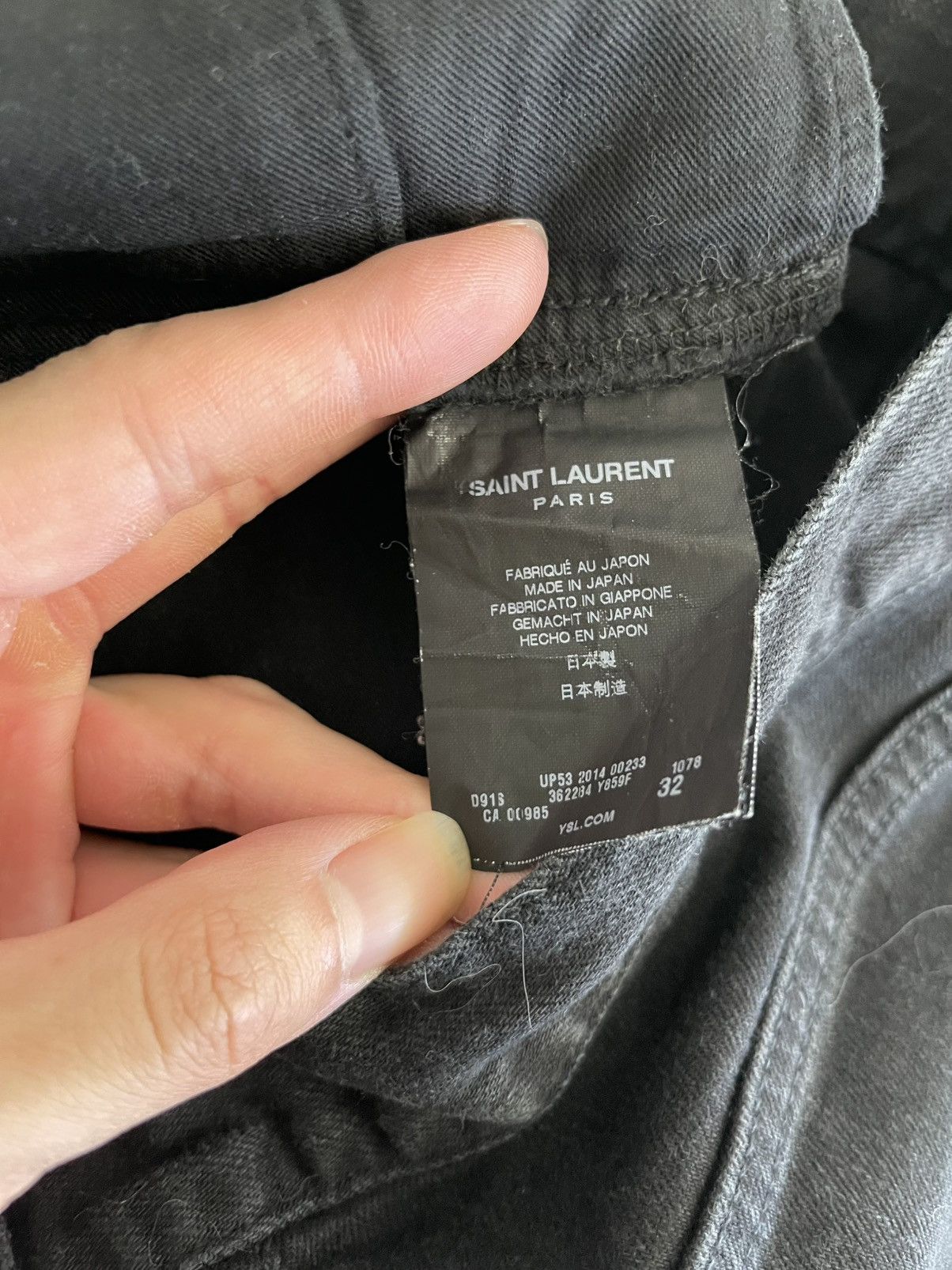 Saint Laurent Paris SLP 14AW Knee Slit D02 Jeans Size US 32 / EU 48 - 4 Thumbnail