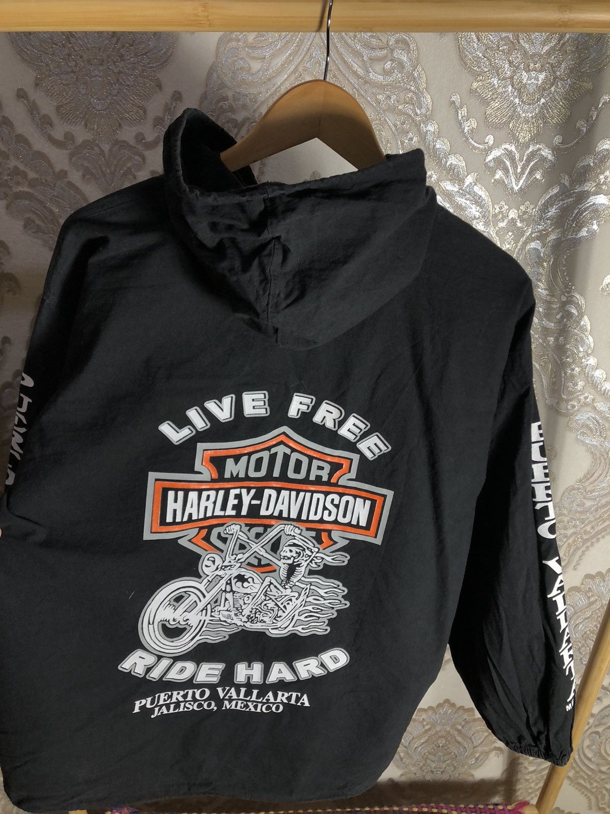 Harley Davidson VERY RARE HARLEY DAVIDSON MEXICO MOTORCYCLE LIGHT JACKET 90s Size US M / EU 48-50 / 2 - 7 Thumbnail