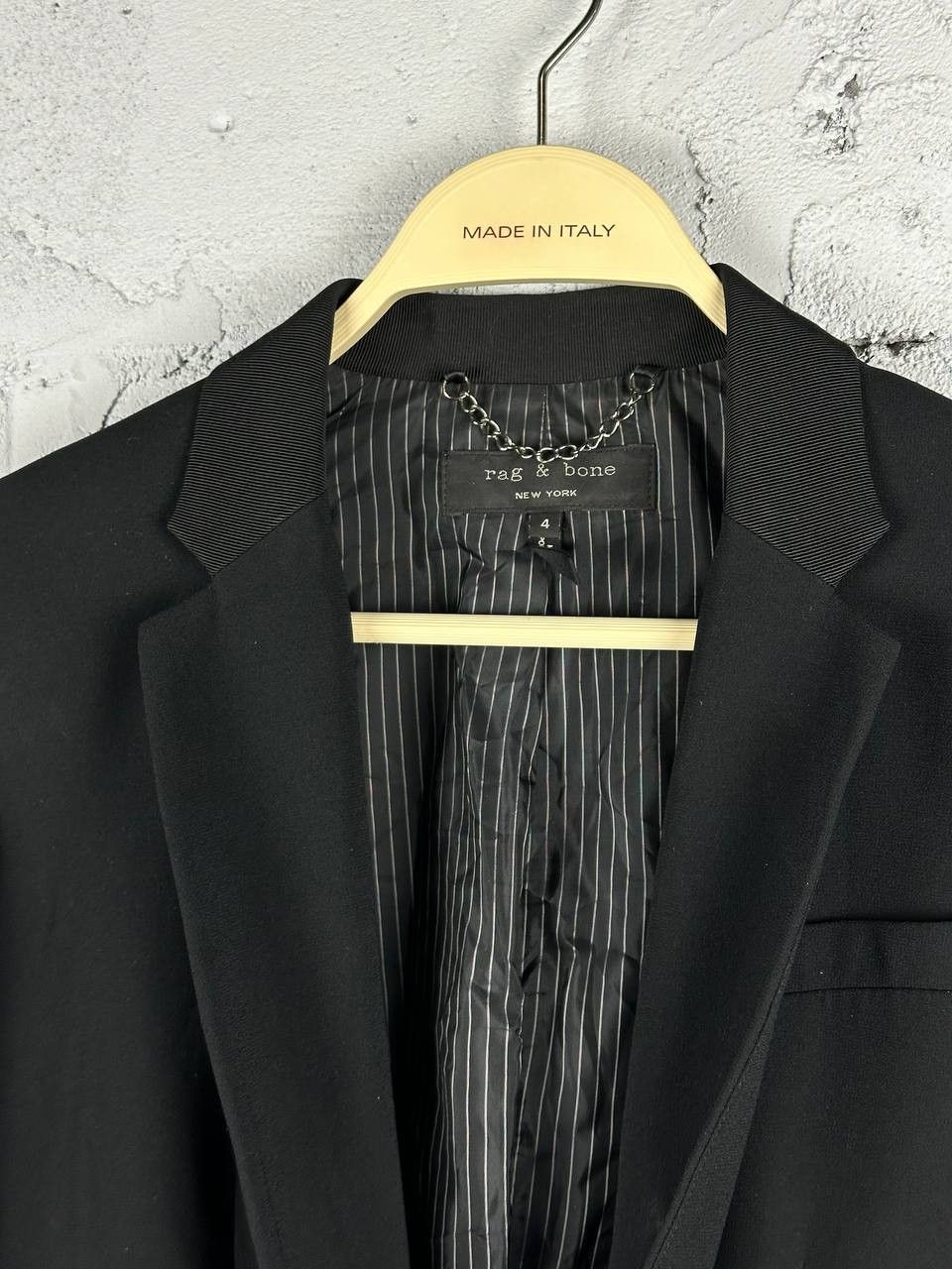 Rag & Bone Rag Bone New York Luxury Black Woman's Blazer Made In USA Size S / US 4 / IT 40 - 3 Thumbnail