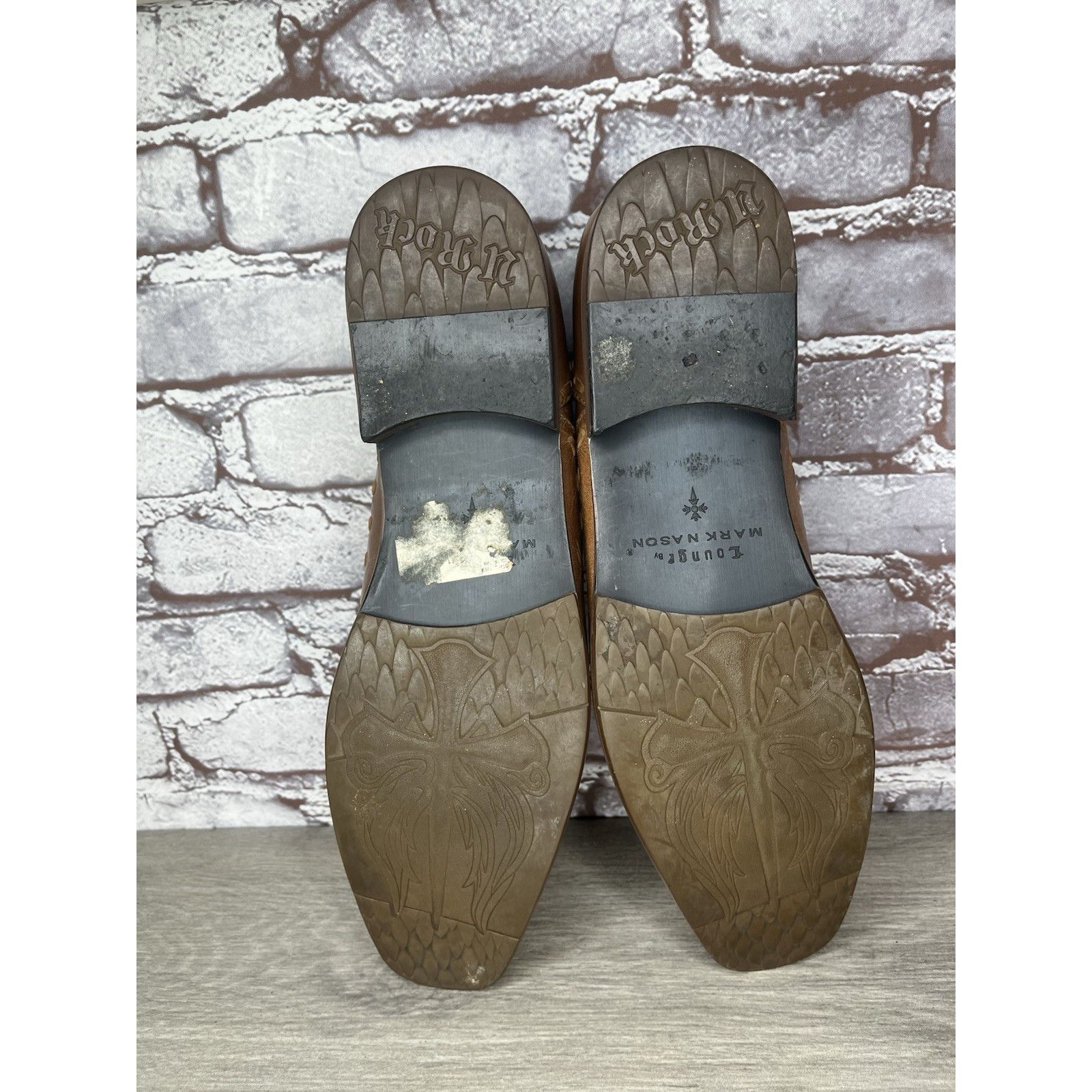 Mark Nason Lounge Mark Nason Brown Leather Square Toe Loafers Dress Sho Size US 11 / EU 44 - 9 Thumbnail