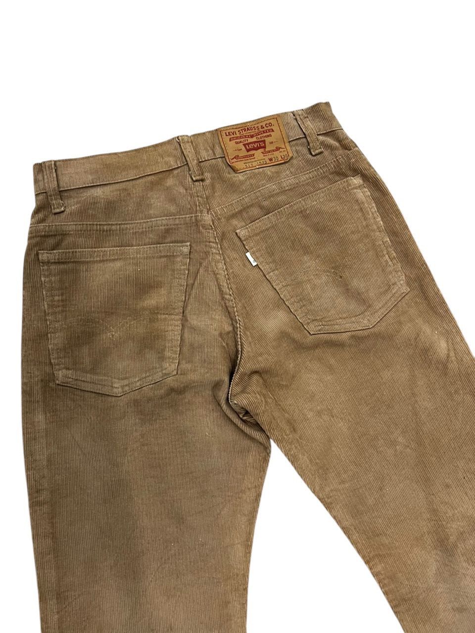 Levi's × Vintage Vintage 1970’s Levis 517 Flare Corduroy Pants Size US 30 / EU 46 - 7 Thumbnail