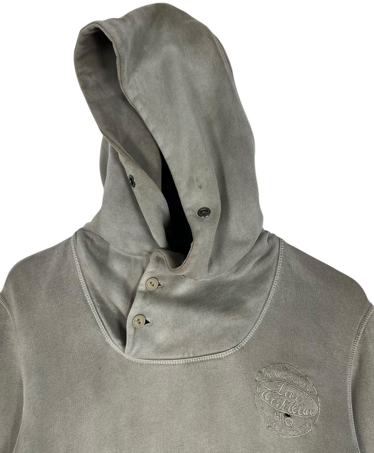 Diesel Vintage Distressed Diesel Hoodie Size US L / EU 52-54 / 3 - 3 Thumbnail