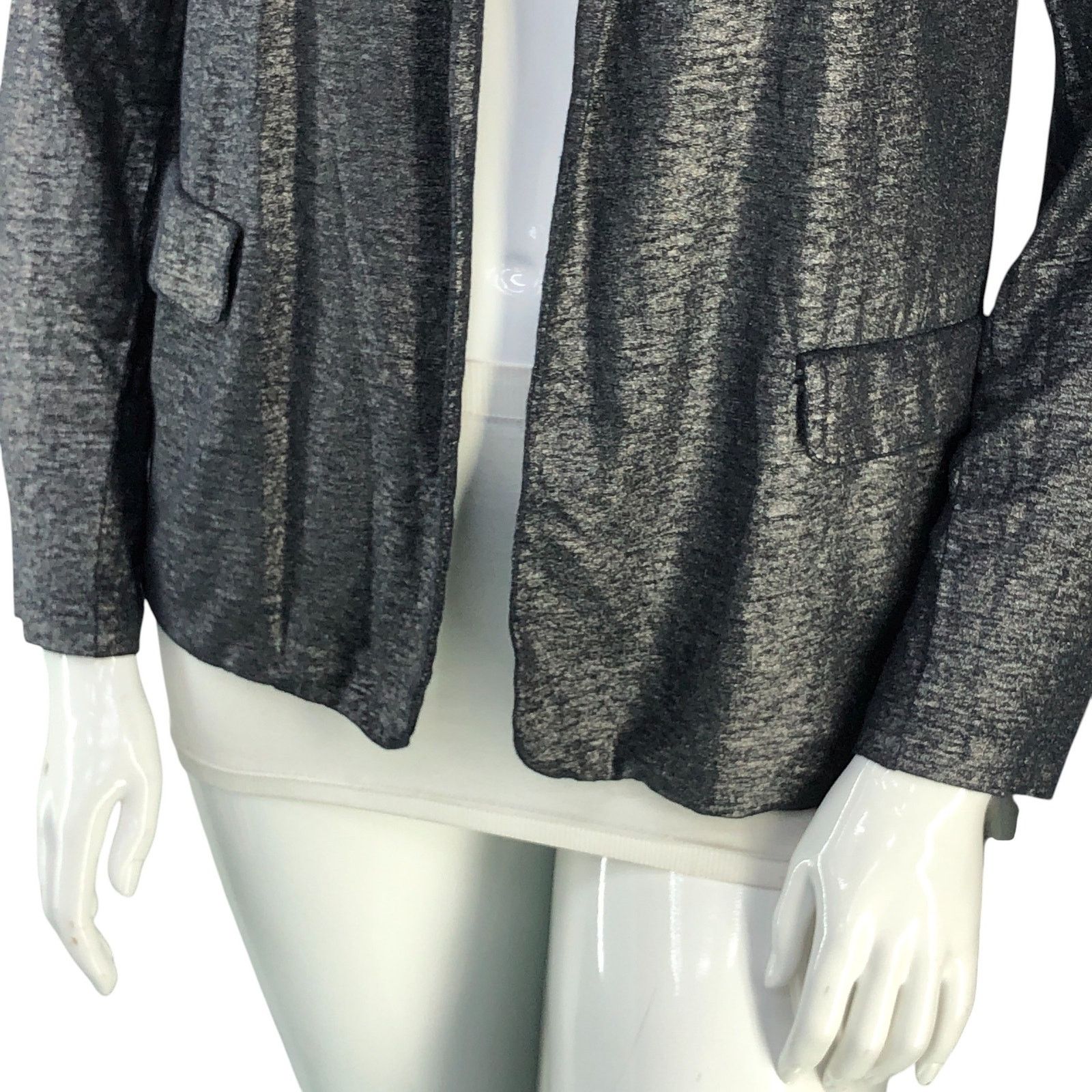 MAJESTIC FILATURES Majestic Filatures Sz 4 (XL) Blazer Open Front Linen Stretch Size L / US 10 / IT 46 - 3 Thumbnail