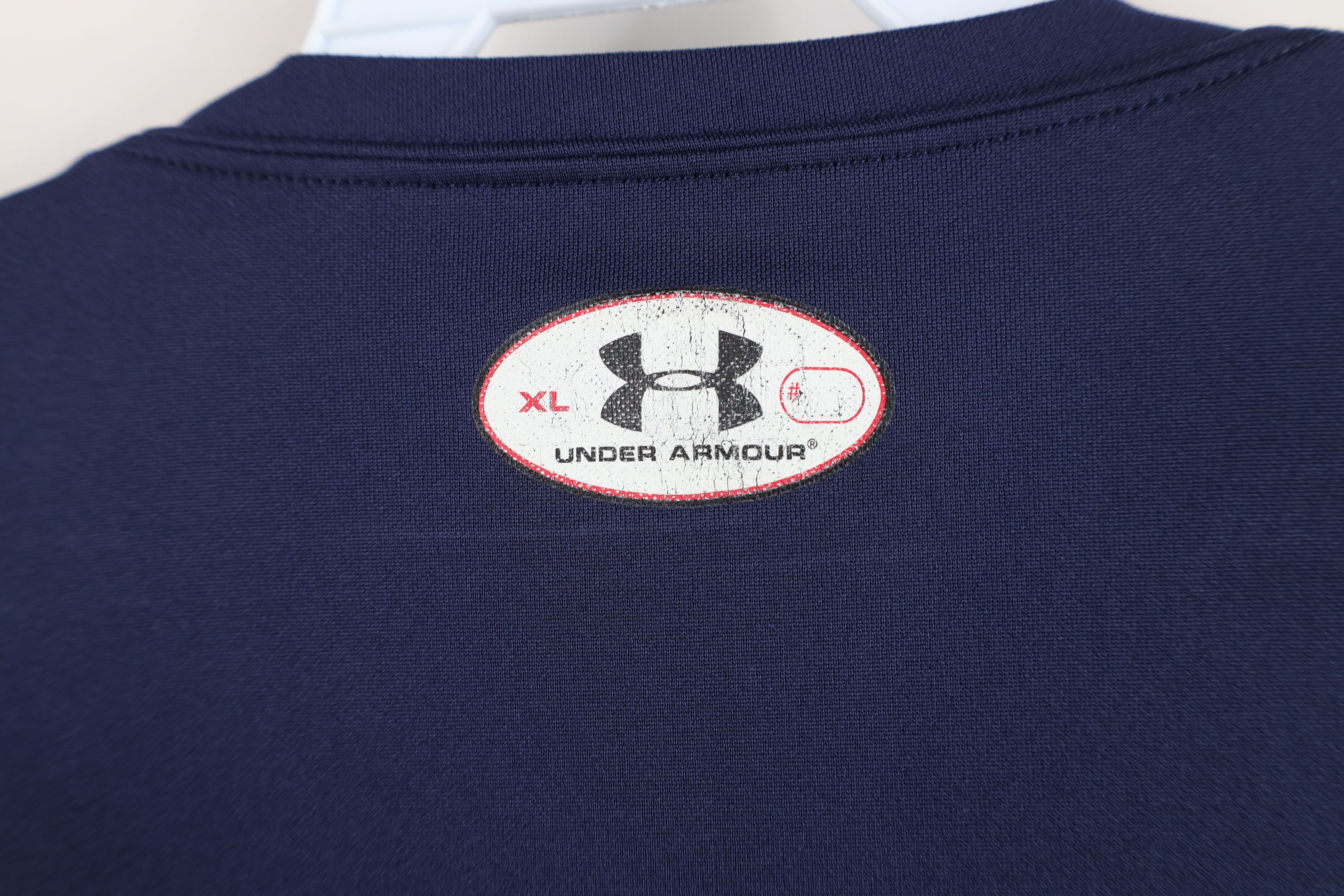 Under Armour AS IS Under Armour Loose HeatGear Training Gym T-Shirt Blue Size US XL / EU 56 / 4 - 12 Thumbnail
