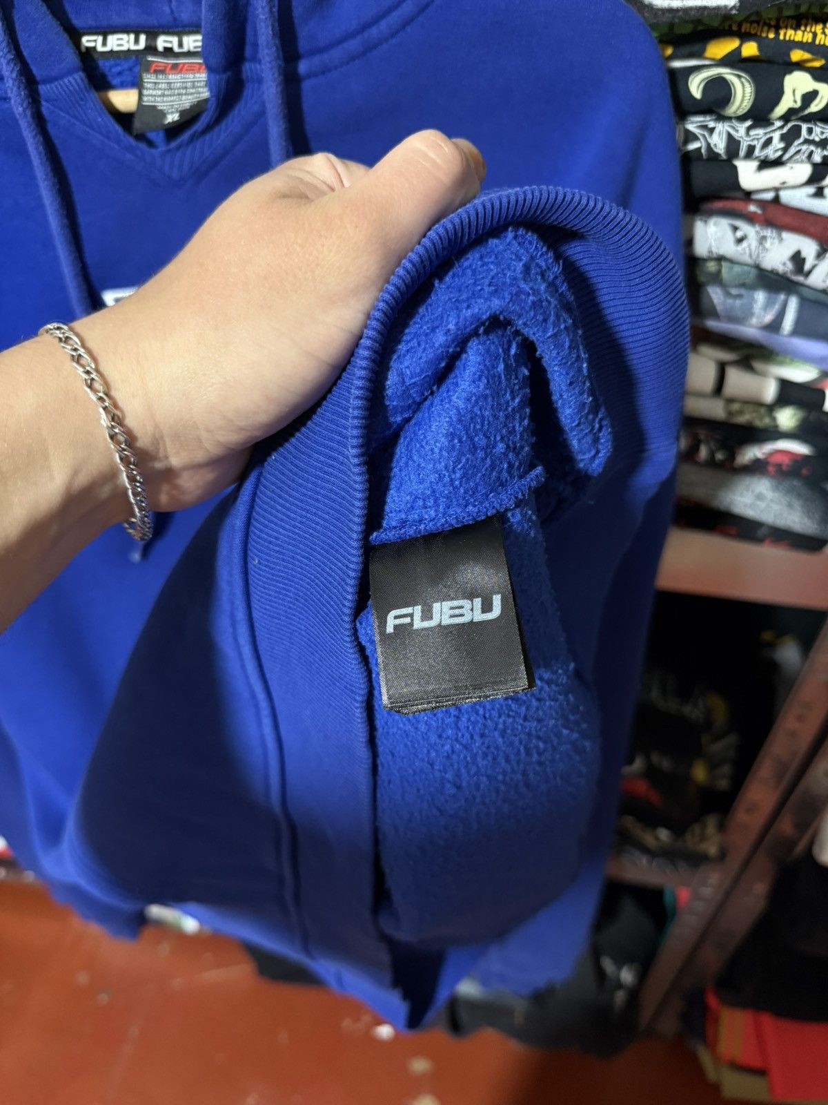 Fubu Vintage 90’s Rap Fubu Big Embroidered Logo Baggy Hoodie Y2K Size US XXL / EU 58 / 5 - 8 Thumbnail