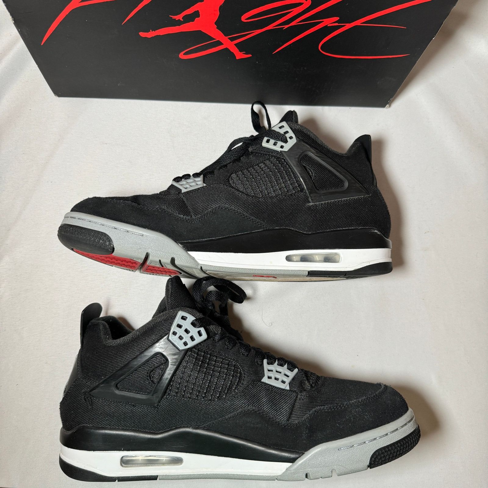 Jordan Brand × Nike Size 10.5 - Air Jordan 4 Retro SE Black Canvas Men's Shoes Size US 10.5 / EU 43-44 - 3 Thumbnail
