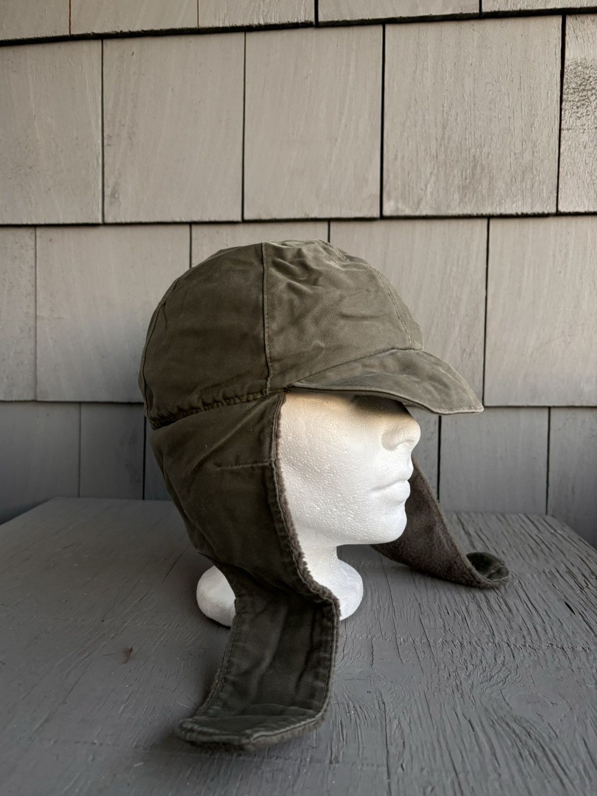 Vintage 80s Vintage German Army Hat Ushanka Trapper Pilot Flap Polar Size ONE SIZE - 2 Thumbnail