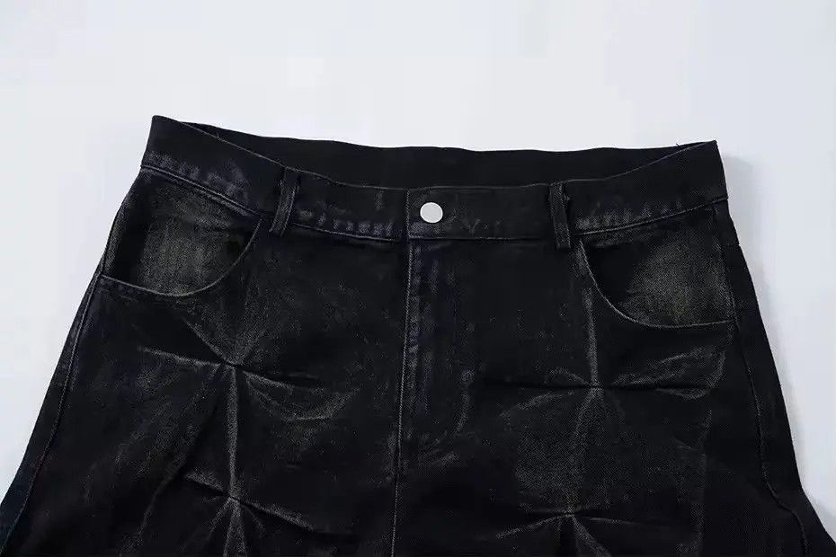 Japanese Brand Baggy Pleated Hip Hop Loose Street Style Jeans Trousers Size US 34 / EU 50 - 3 Thumbnail