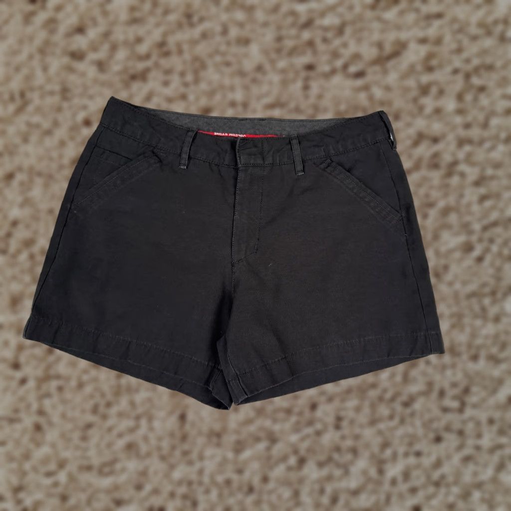 Volcom Volcom Shorts Juniors 5 Black Chino Twill Flat Front Casual Pockets Logo Summer Womens Size 27" / US 4 / IT 40 - 1 Thumbnail