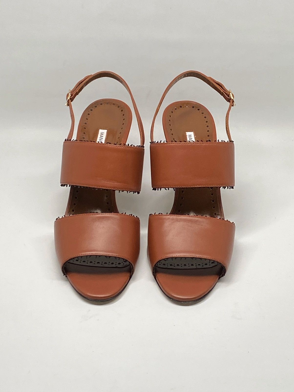 Manolo Blahnik Manolo Blahnik Persio Leather Sandals size 41 Size US 11 / IT 41 - 4 Thumbnail