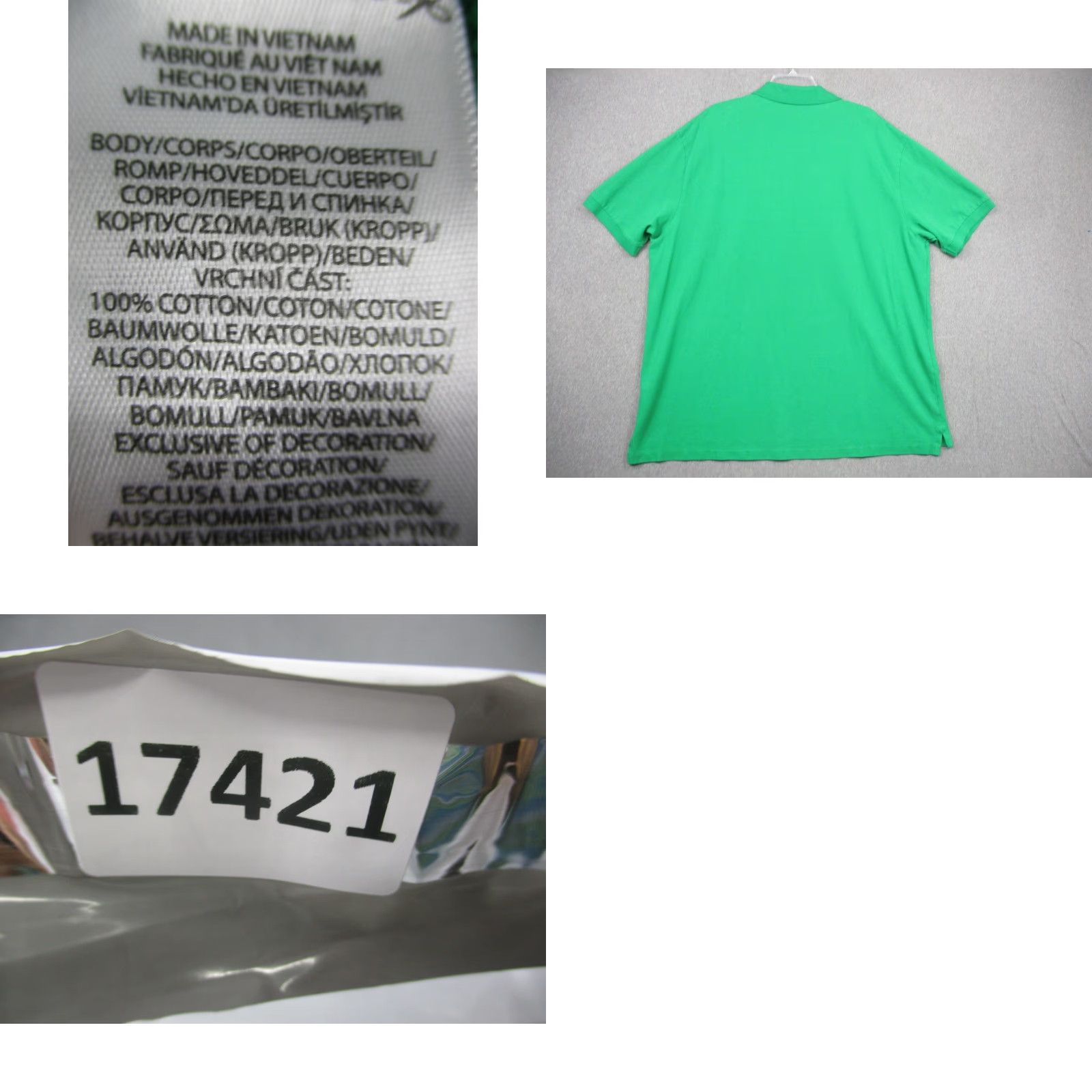 Polo Ralph Lauren Polo Ralph Lauren Polo Shirt Mens 3XB Green Big & Tall Short Sleeve Polo Shirt Mens Green 3XB Large? Size US XXL / EU 58 / 5 - 8 Thumbnail