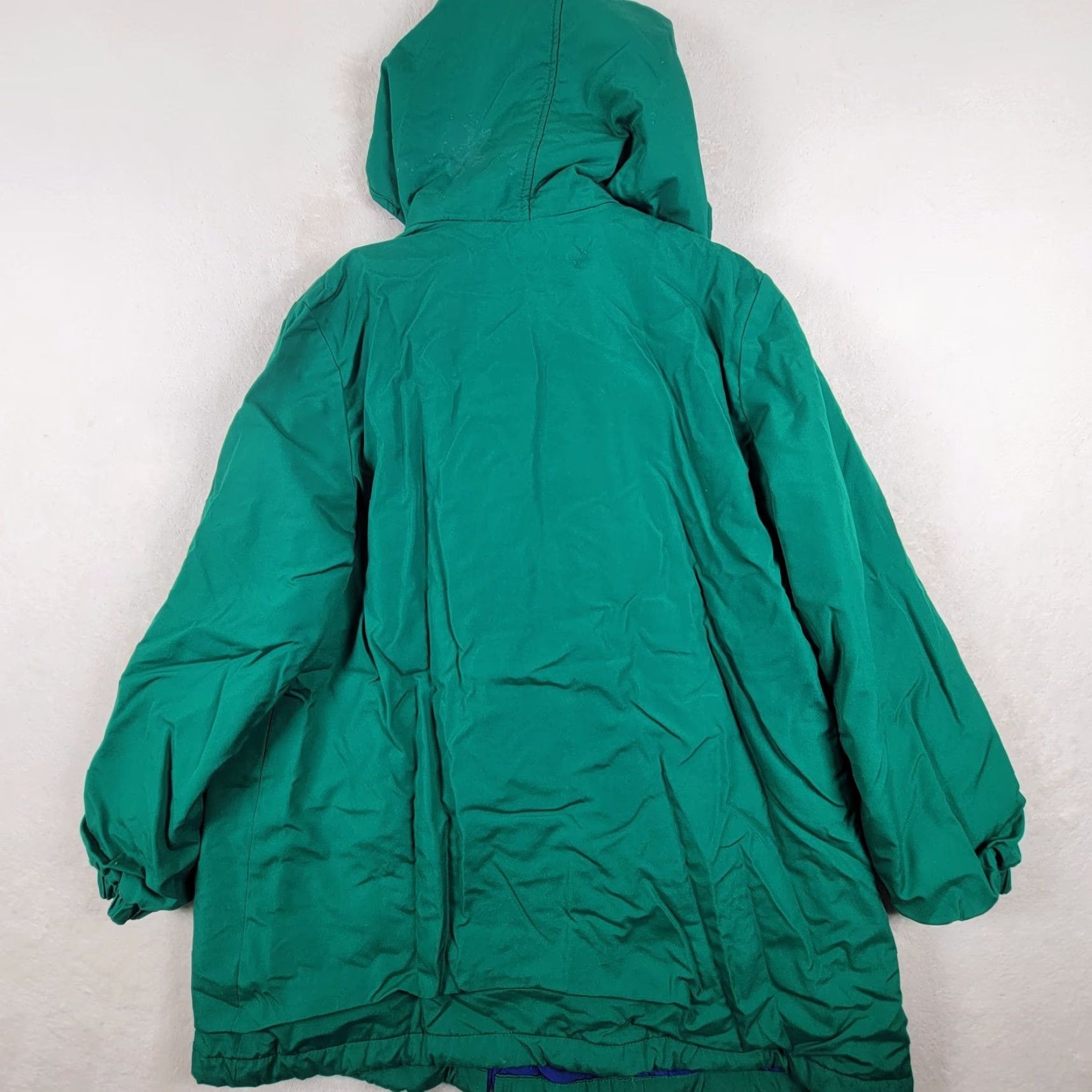 London Fog VINTAGE Towne London Fog Jacket Women Reg XS Green Purple 14 Winter Coat Size XS / US 0-2 / IT 36-38 - 3 Thumbnail